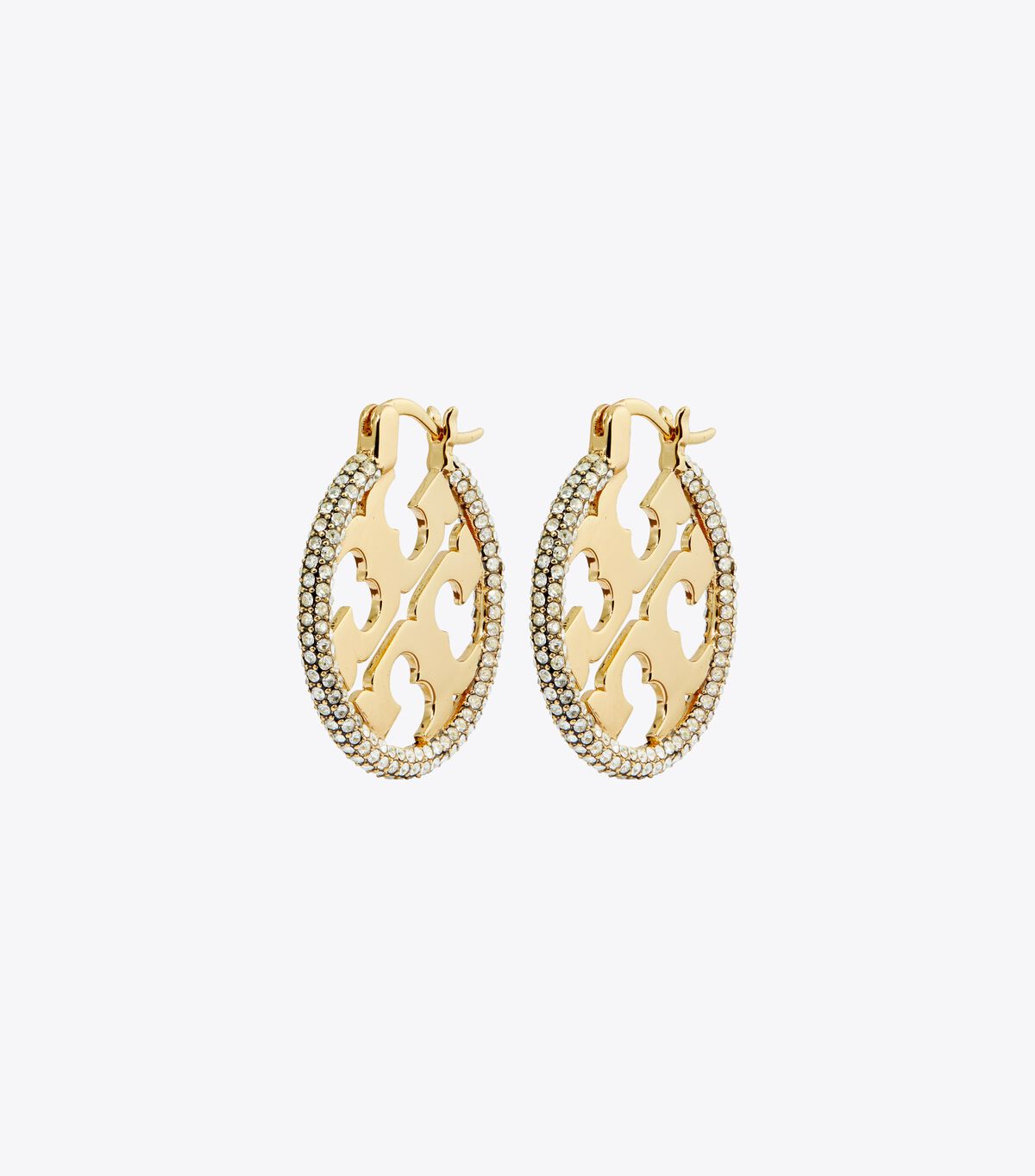 tory burch miller pav hoop earring