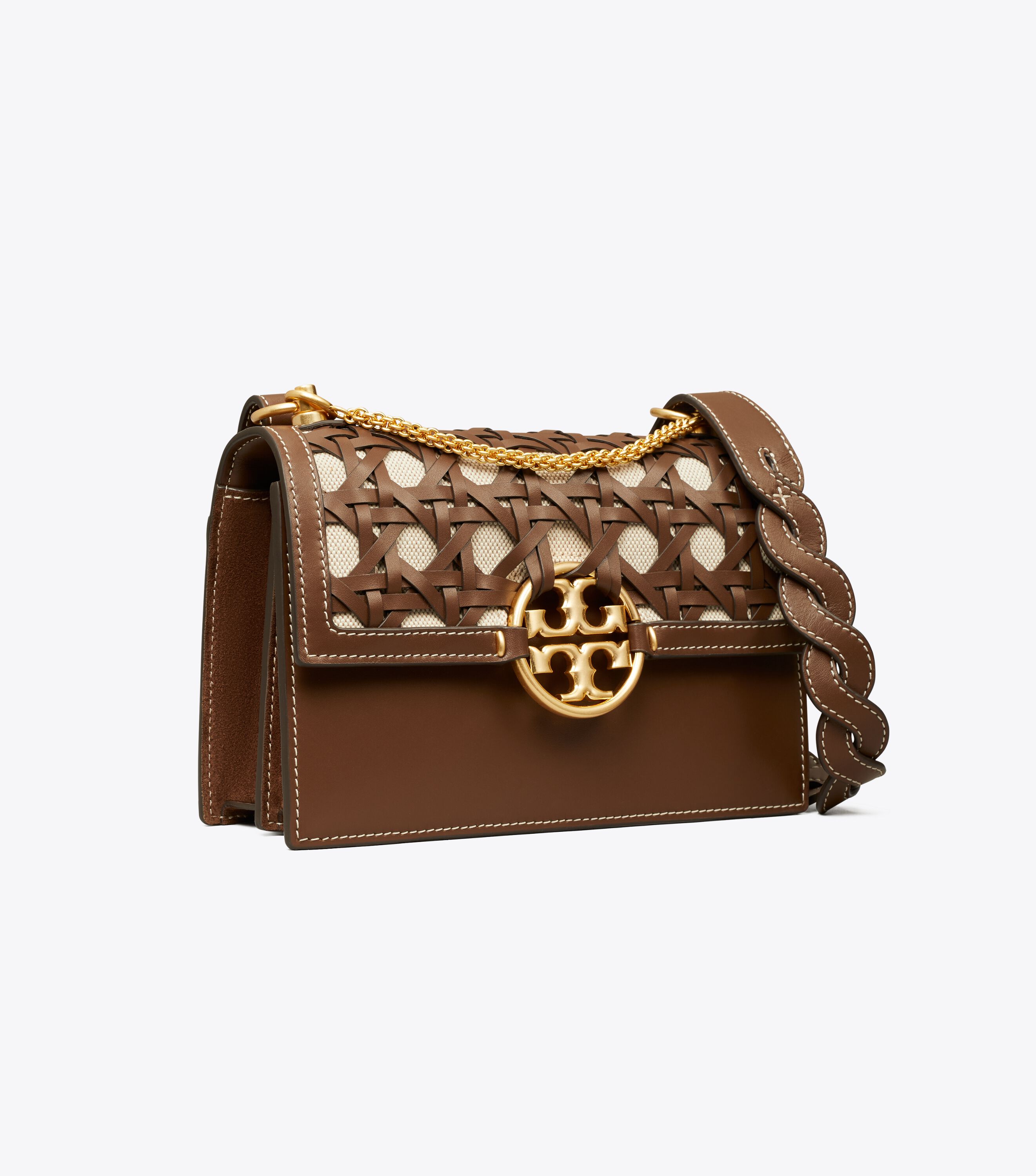Tory Burch Miller Basketweave ショルダーバッグ Miller Basketweave Small Shoulder Bag, Star Anise | Tory Burch KW