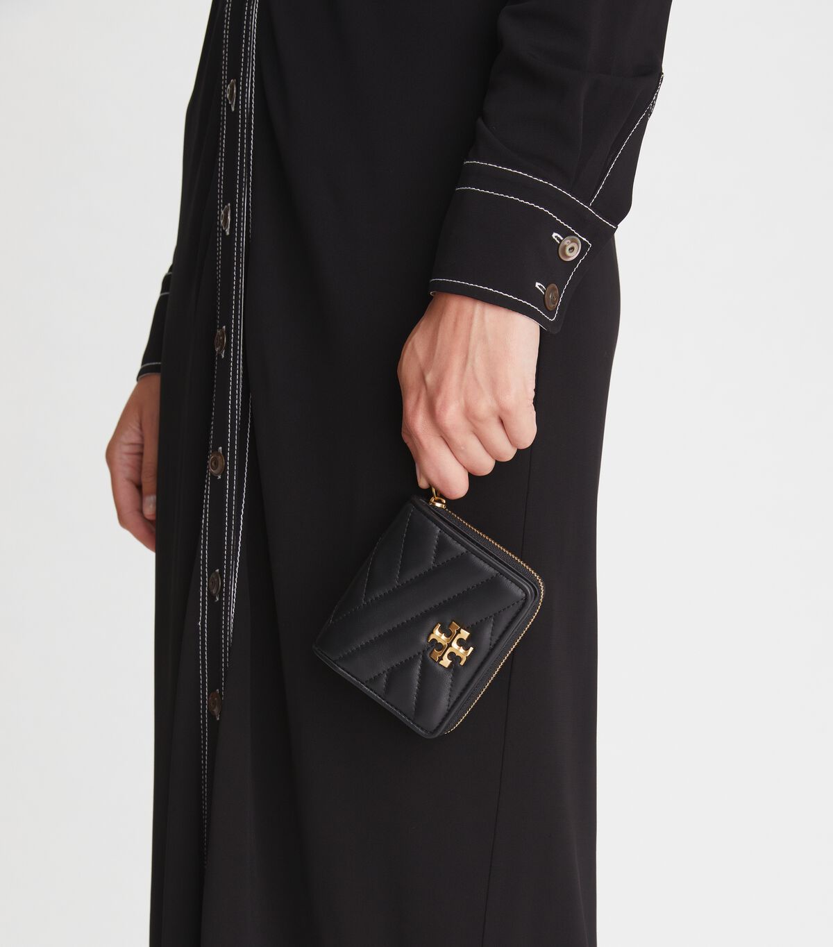 tory burch kira chevron bi fold wallet