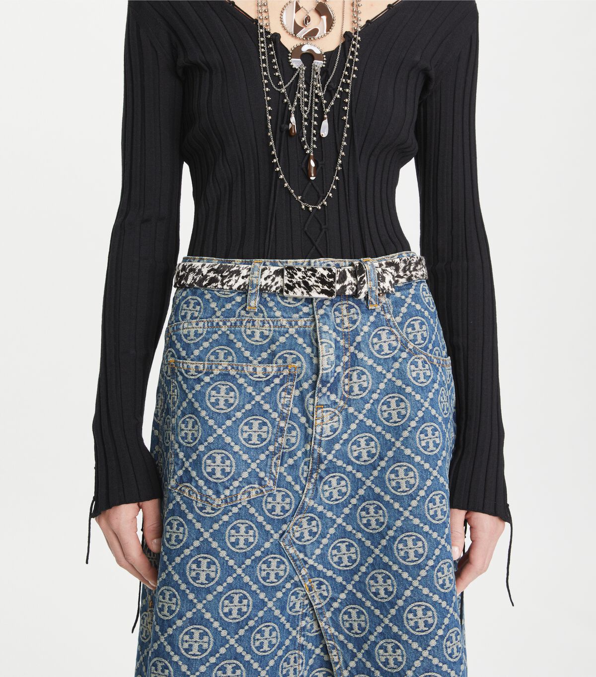 tory burch plate belt