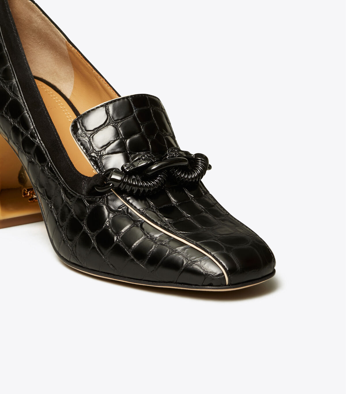 tory burch jessa metal heel loafer pump