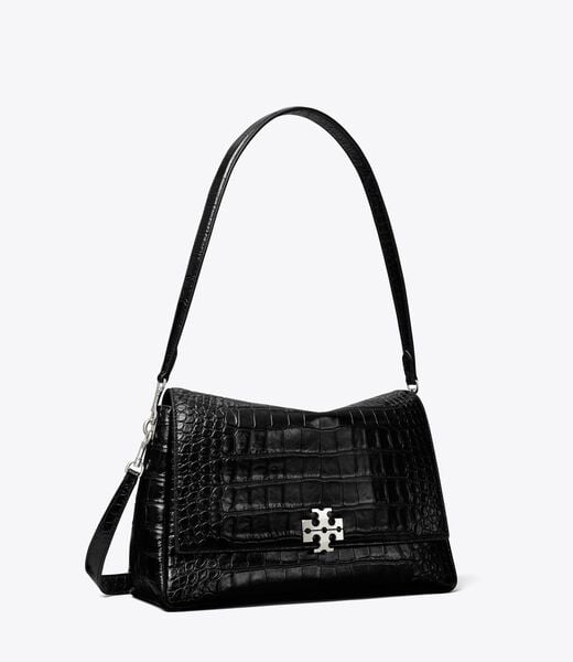 tory burch charlie croc embossed shoulder bag