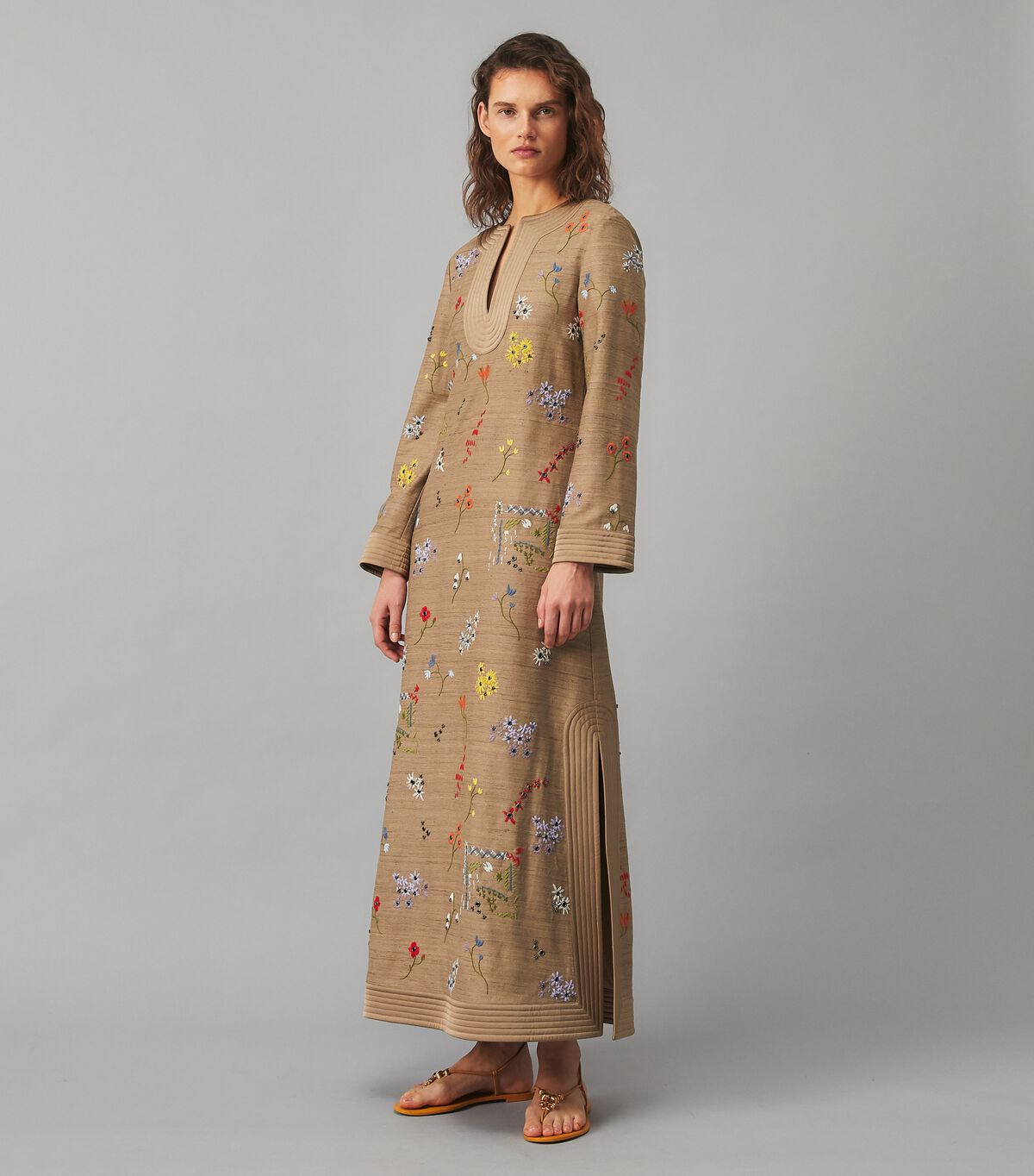 tory burch embroidered caftan