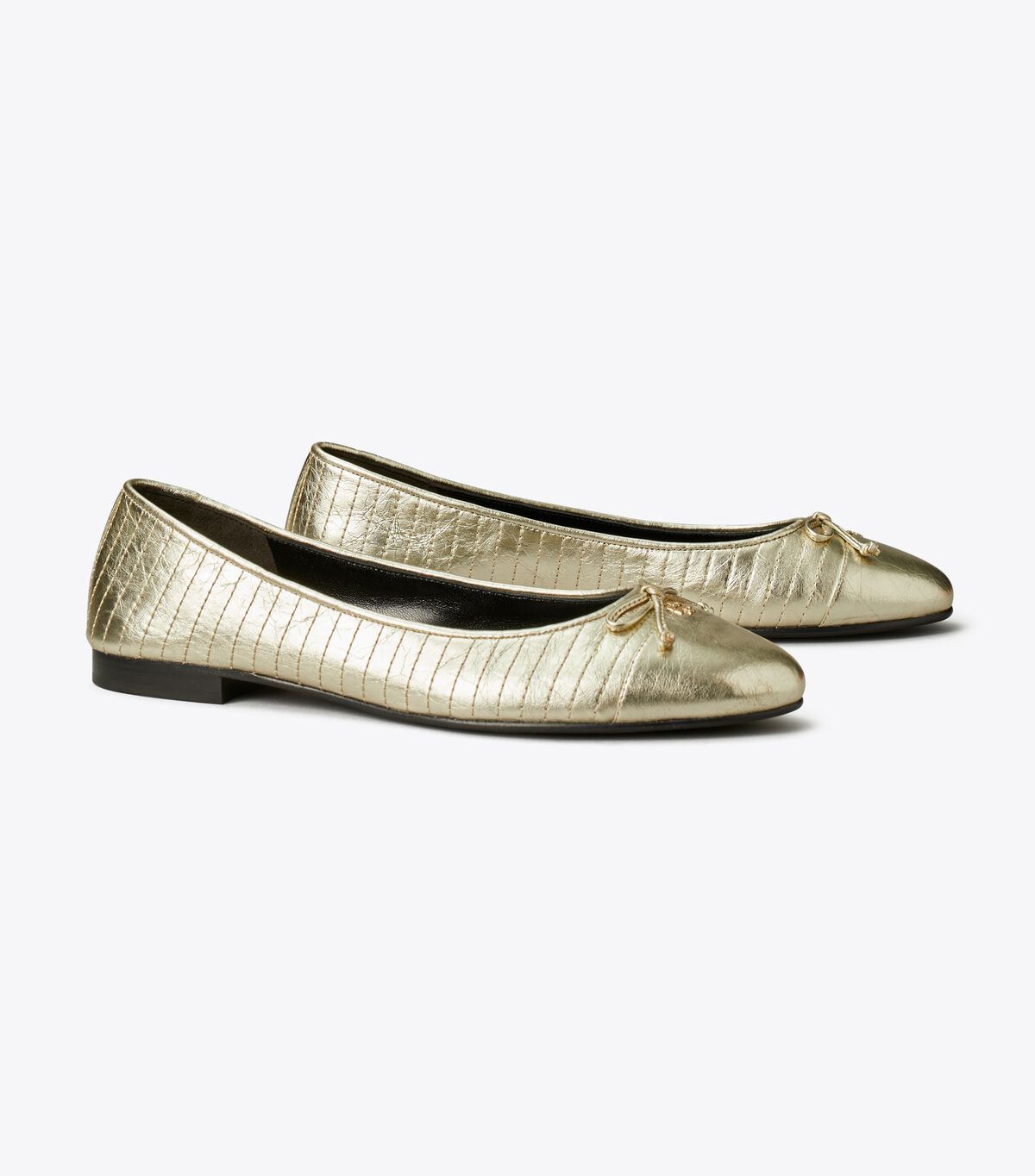 tory burch cap toe quilted ballet