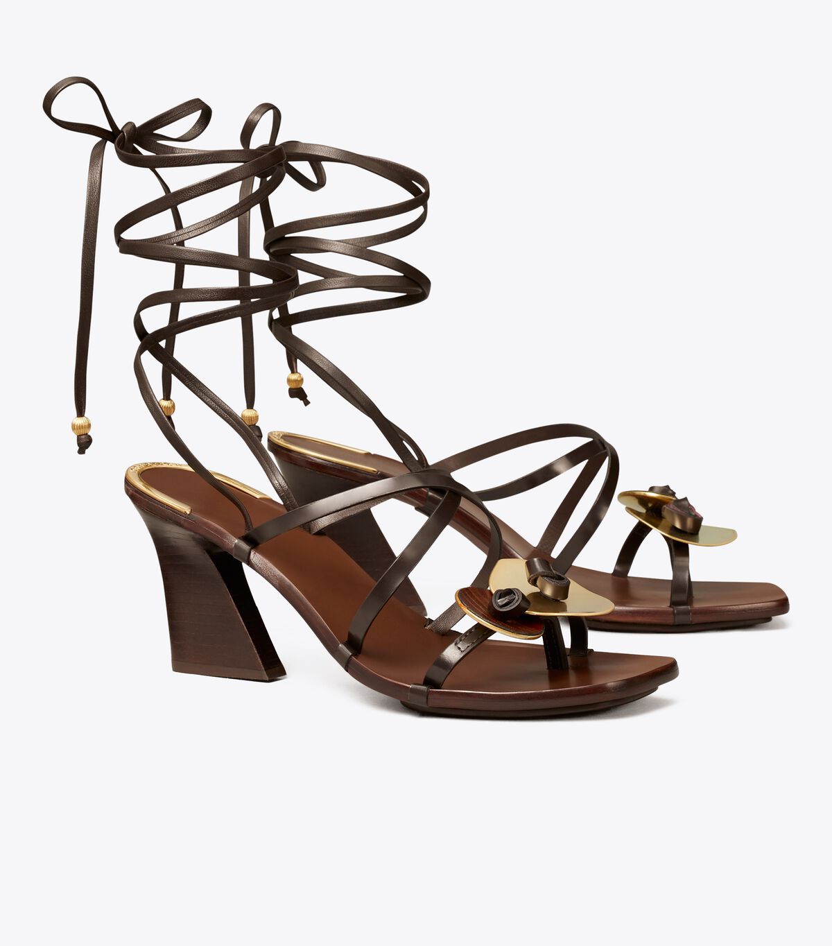 Knotted Heeled Sandal