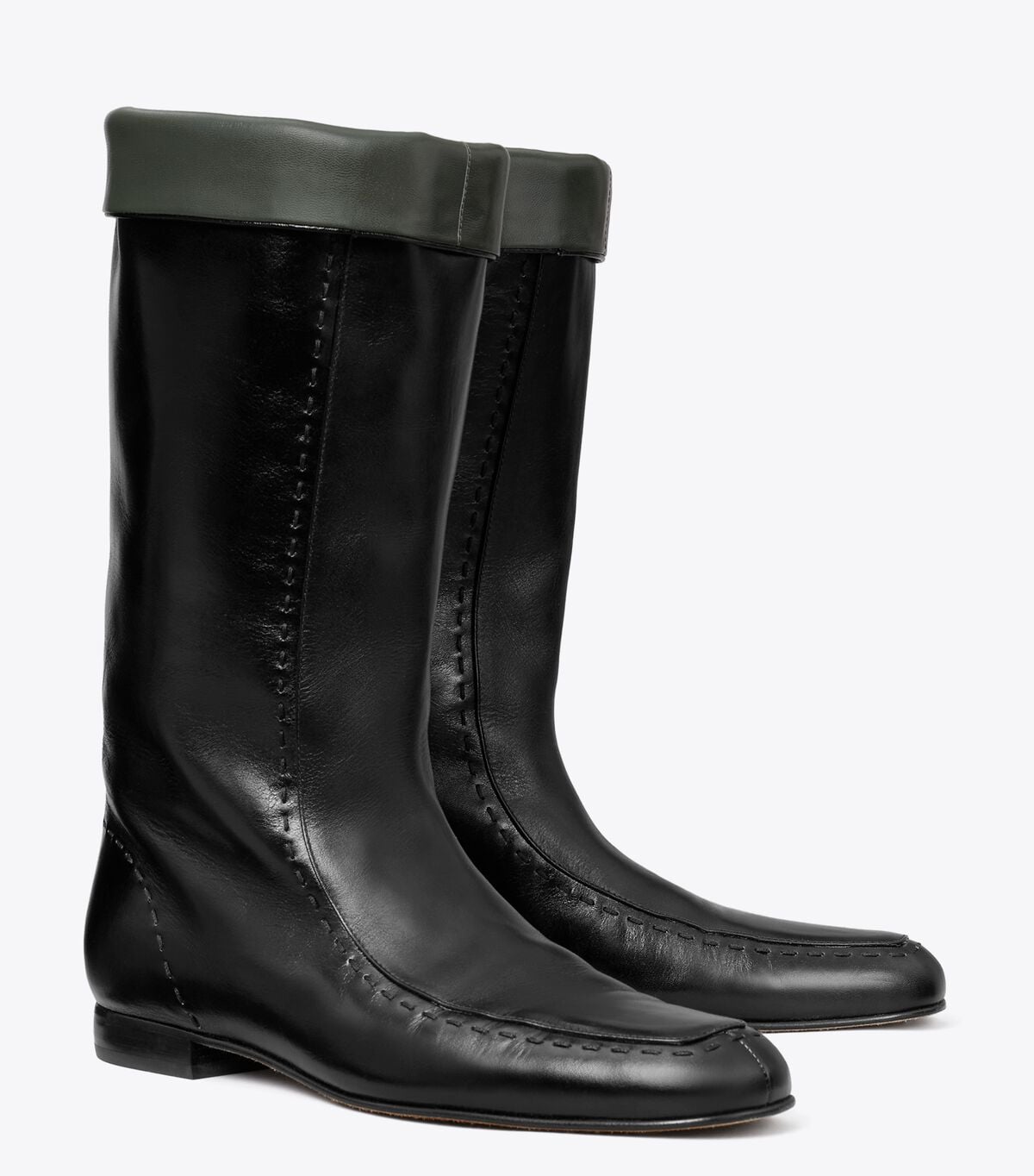 tory burch flat riding boot