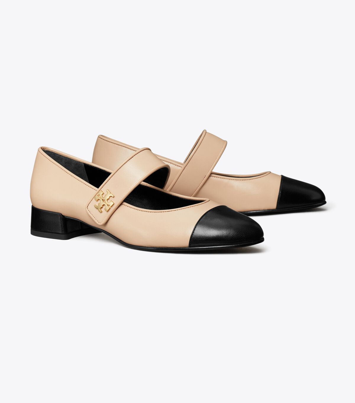 tory burch cap toe mary jane heeled ballet
