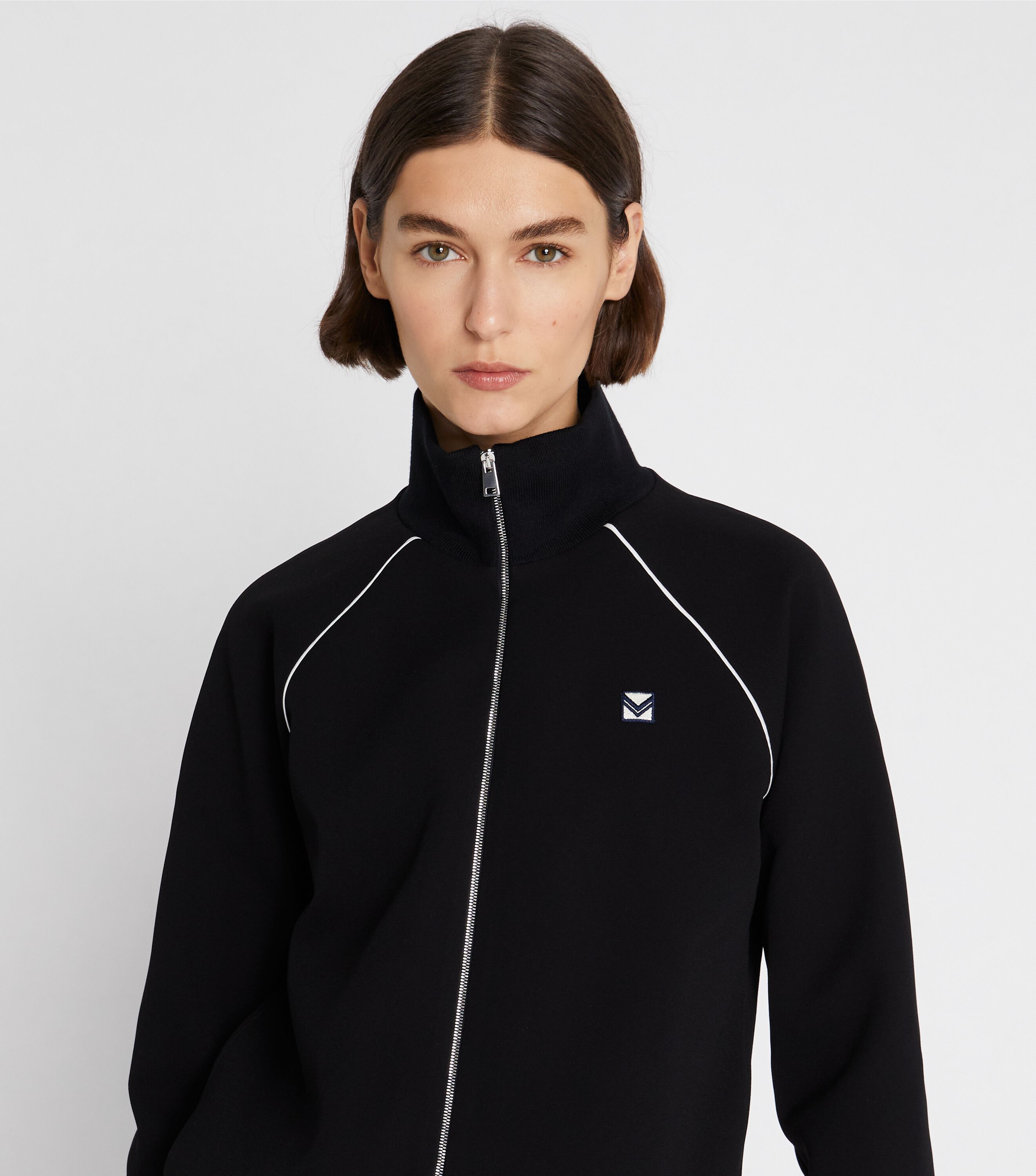 Tory Burch Bonded Crepe Track Jacket Tory Burch KW