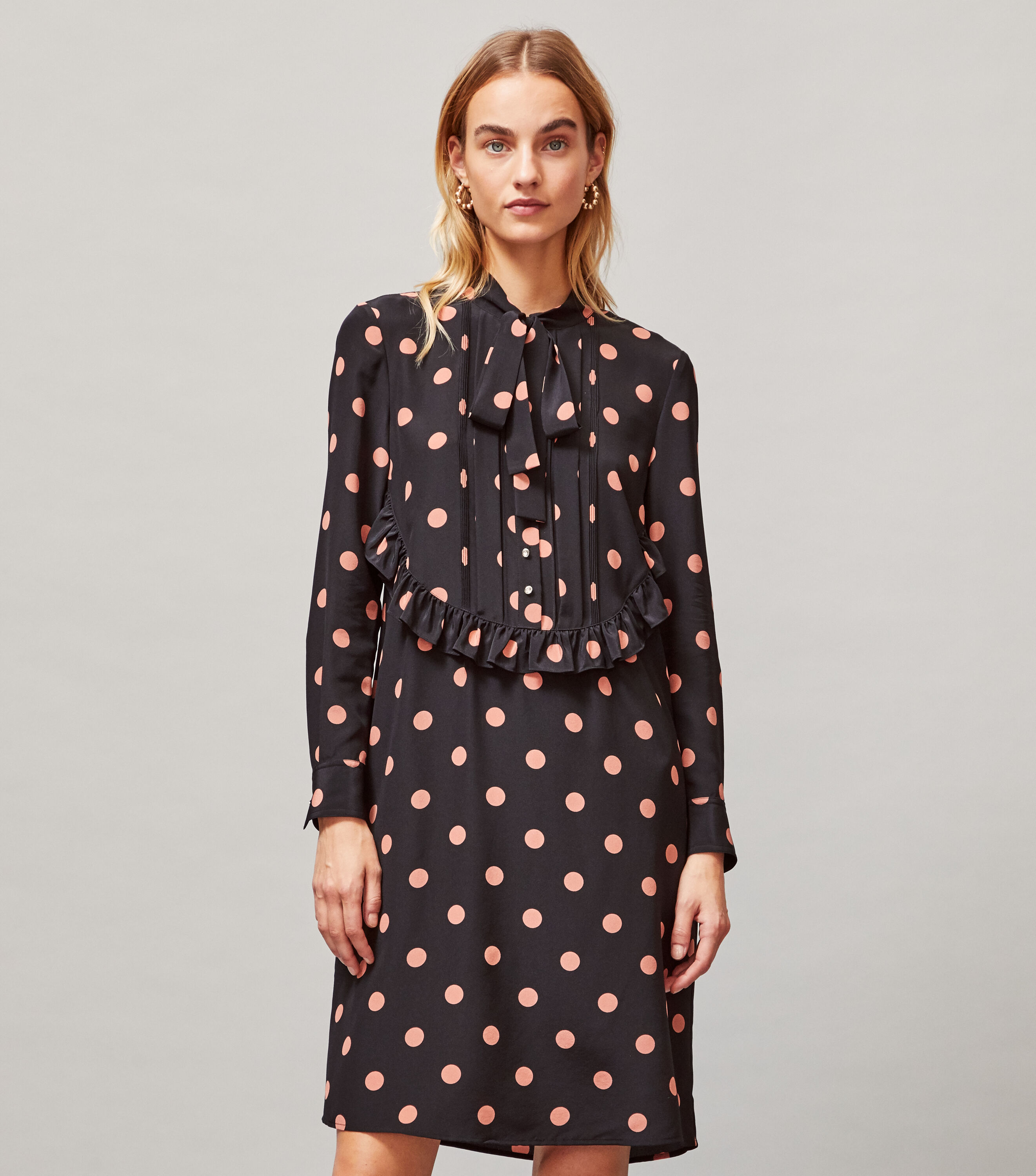 Tory Burch Printed Ruffle Bow Dress Tory Burch KW