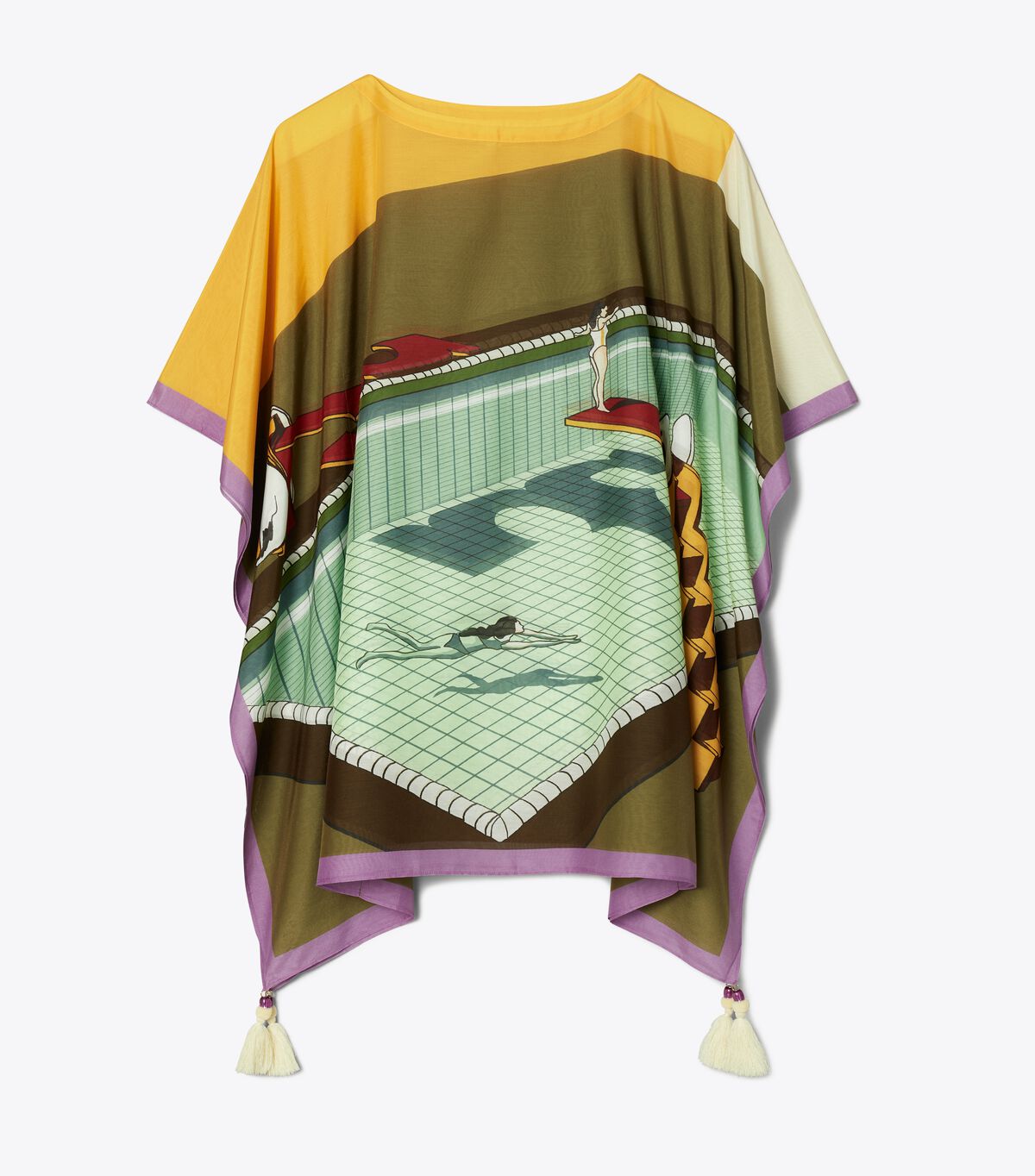 tory burch printed beach tunic