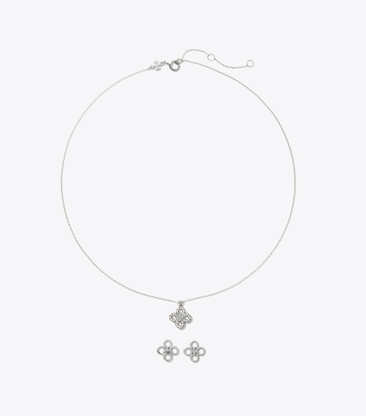 tory burch kira clover pav pendant and stud gift set