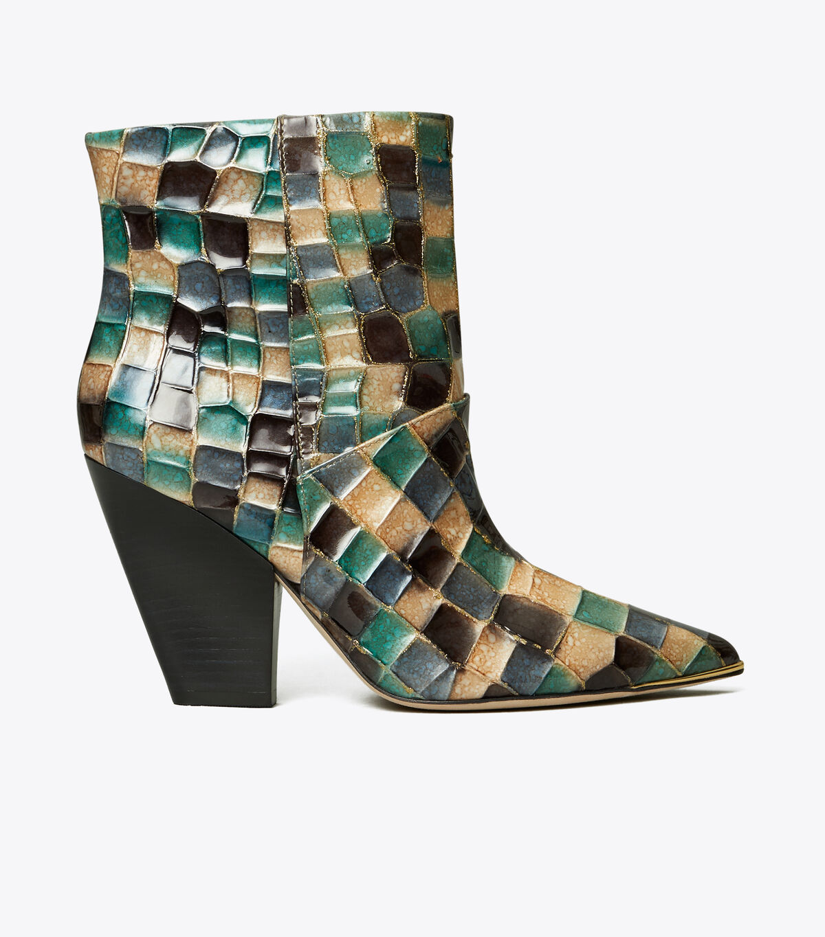 tory burch lila painted ankle bootie