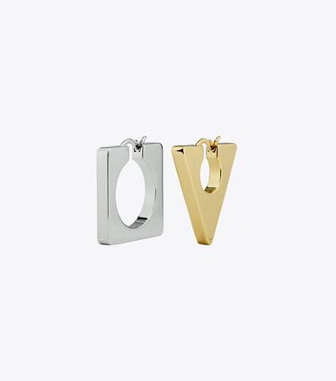 Geo Hoop Earring