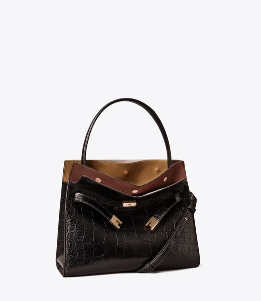 Small Lee Radziwill Embossed Double Bag tory burch small lee radziwill embossed double bag