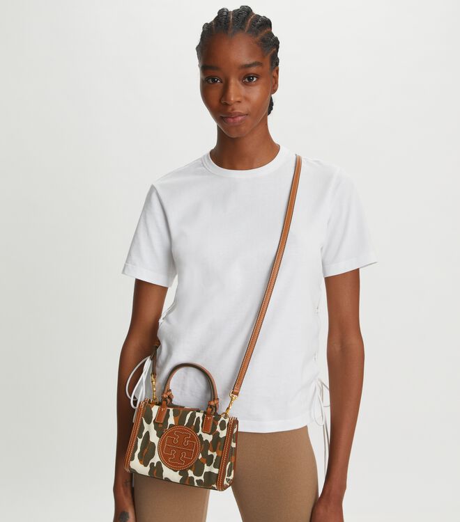 Ella Leopard Canvas Mini Tote | Private Sale | Tory Burch