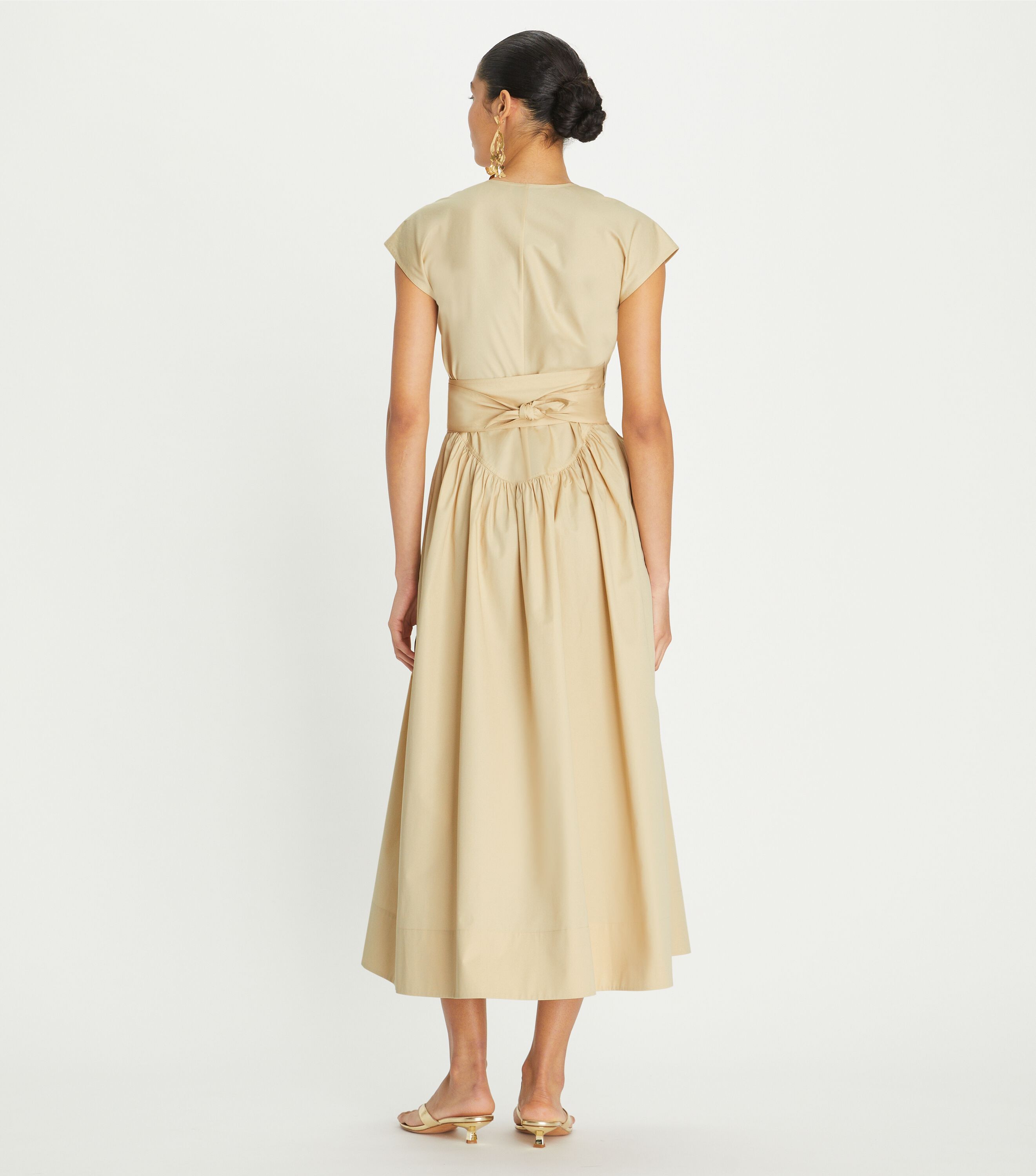 Tory Burch Cotton Poplin Wrap Dress Tory Burch KW