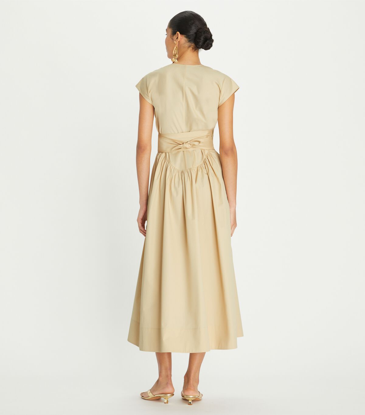 tory burch cotton poplin wrap dress