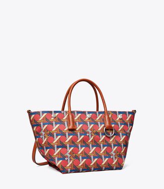 Small Canvas Basketweave Tote