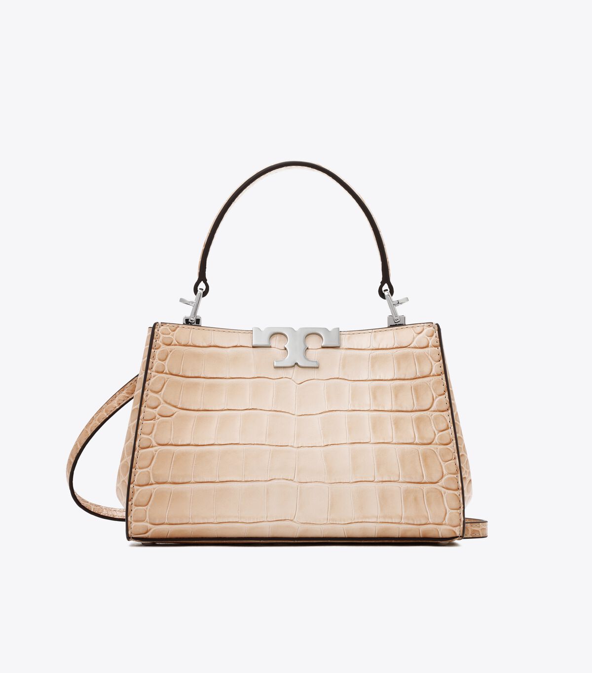 tory burch حقيبة ميني إليانور بنقشة جلد التمساح