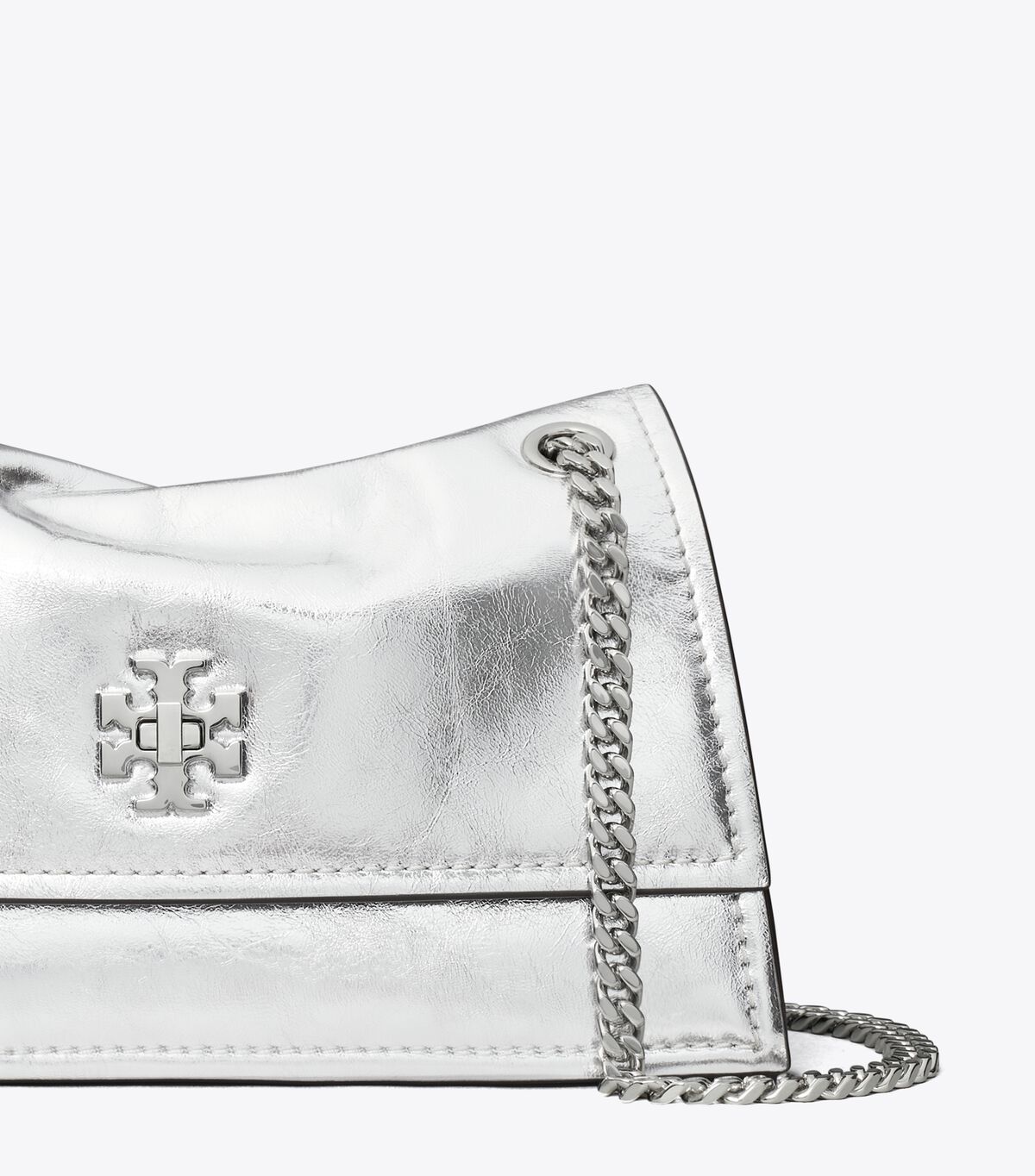 tory burch mini kira turnlock metallic shoulder bag