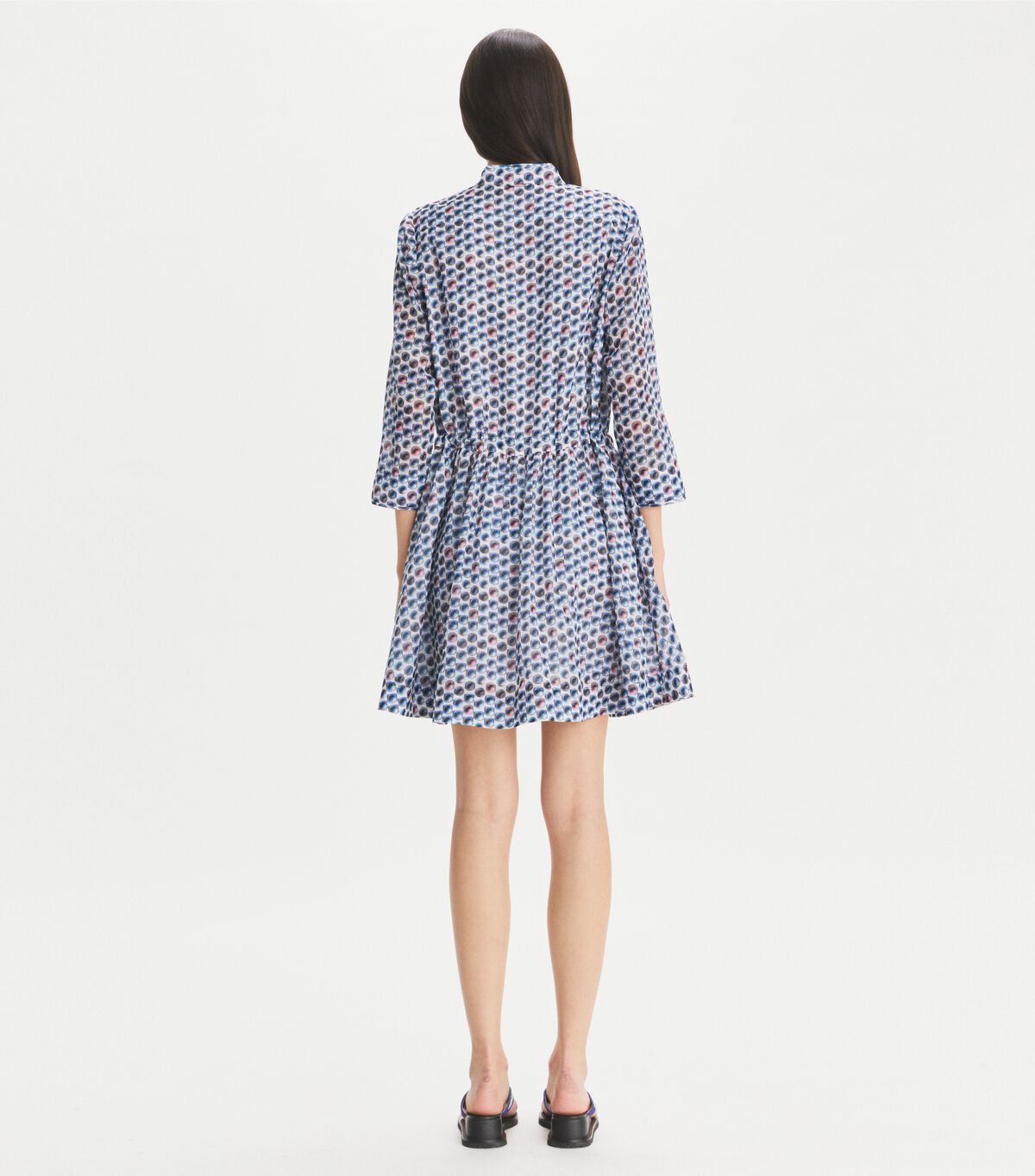 tory burch printed mini shirtdress