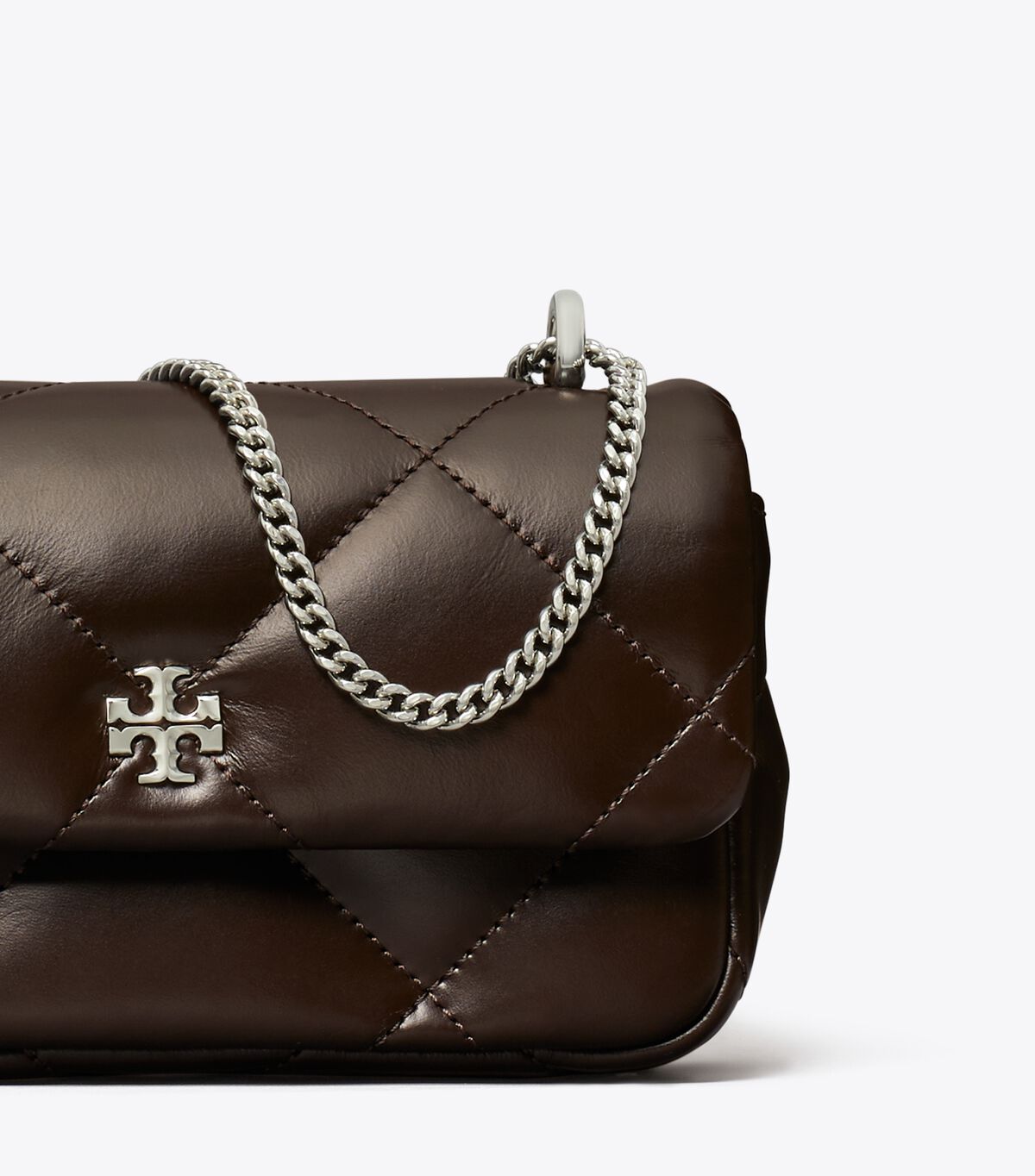 tory burch حقيبة ميني كيرا دايموند كويلت بغطاء