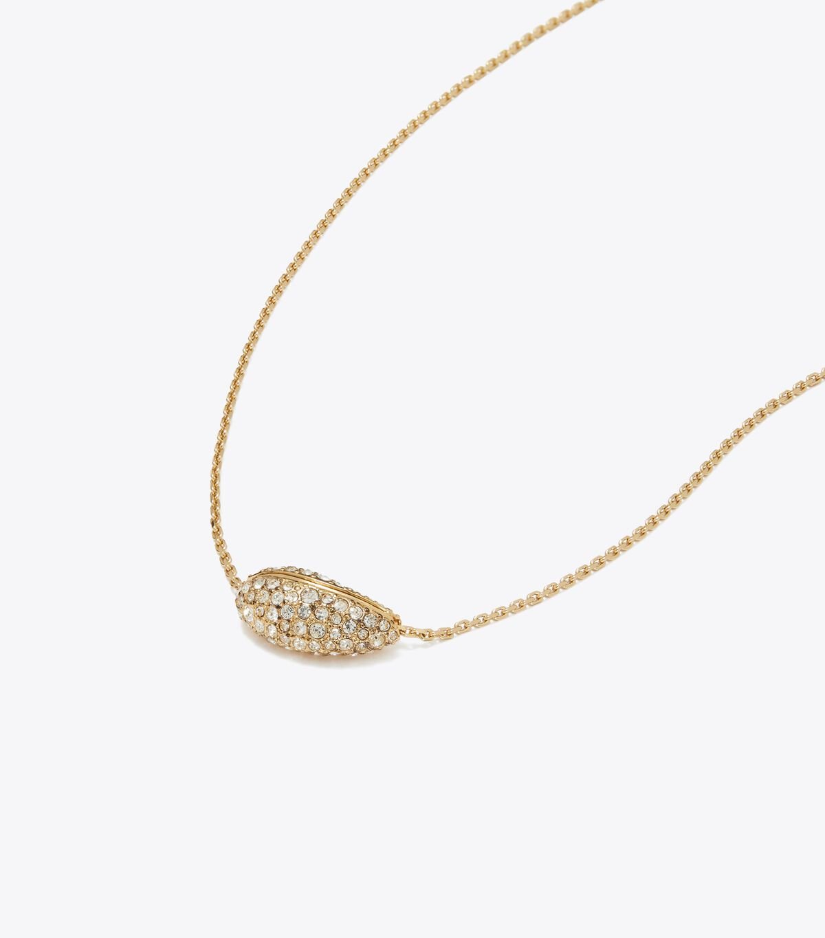 tory burch pierced pav  pendant necklace