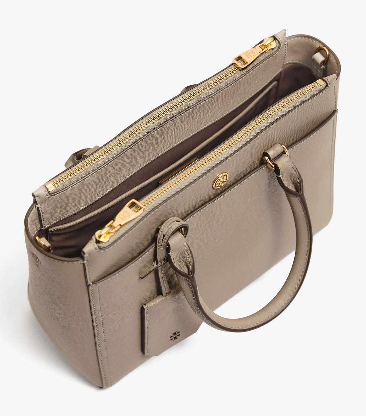 tory burch robinson small double zip tote