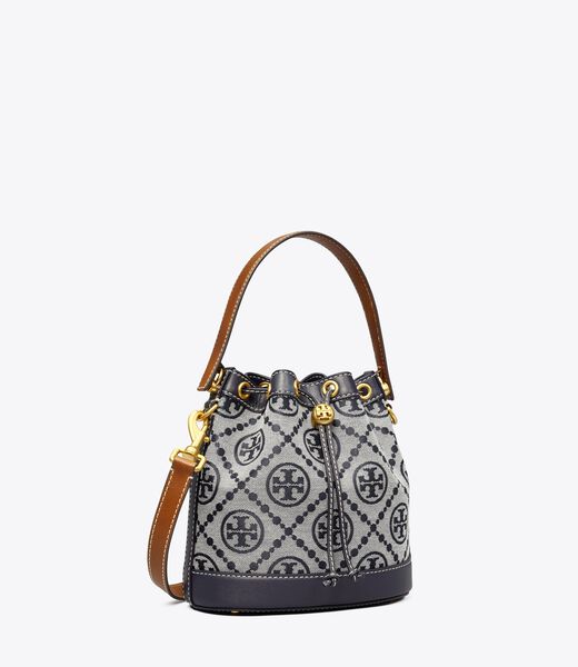 tory burch t monogram bucket bag