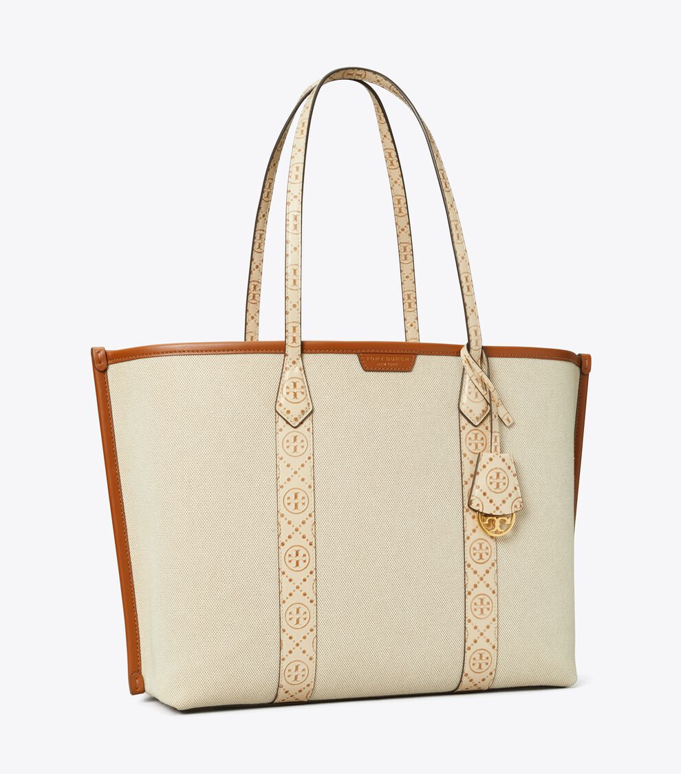 Canvas Tote Tory Burch Block Tote Perry Canvas Triple-Compartment
