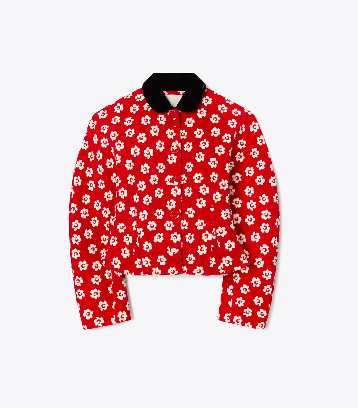 tory burch flower stencil boucl jacket