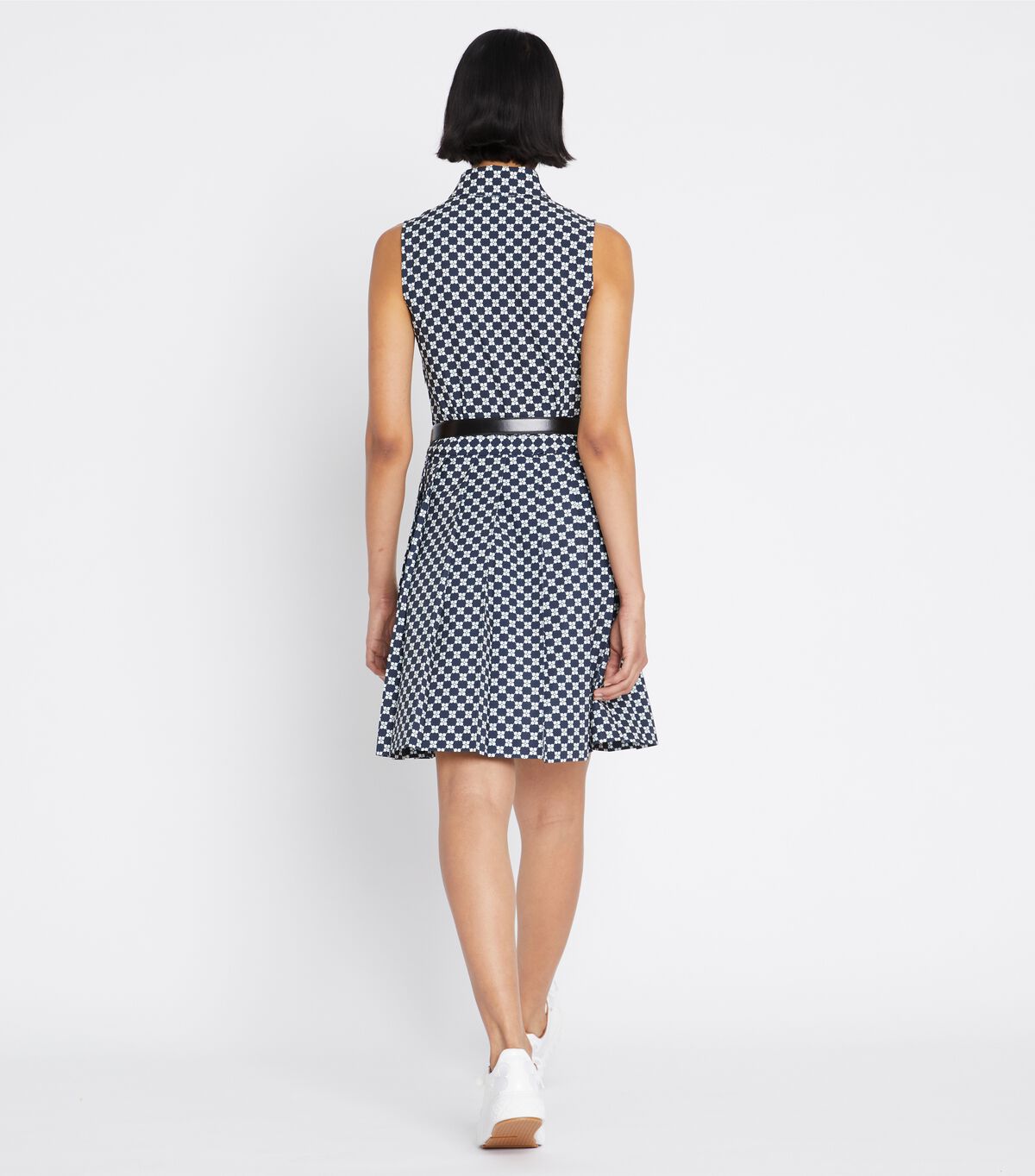 tory burch printed pleated golf dress