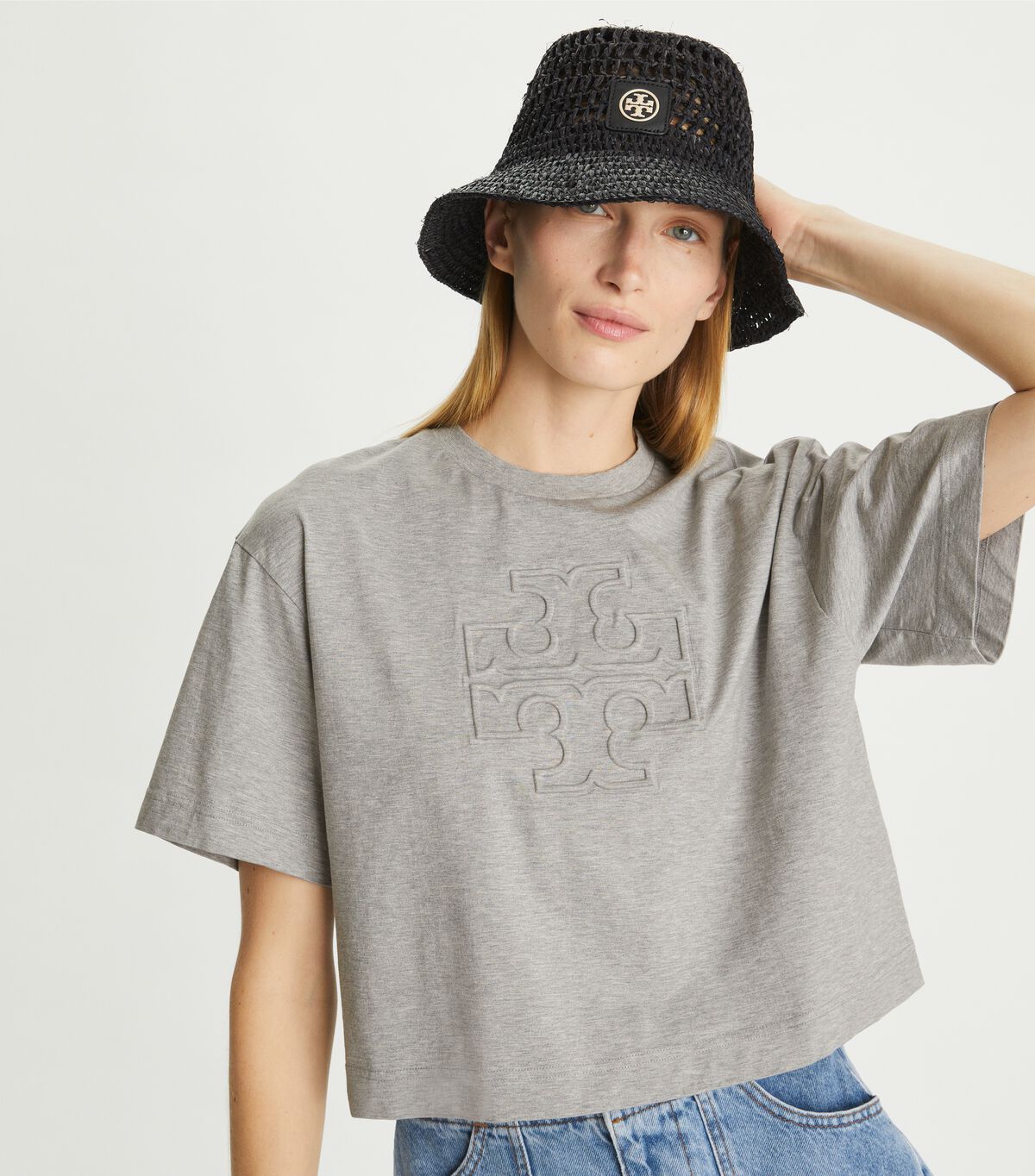 tory burch relaxed logo t shirt