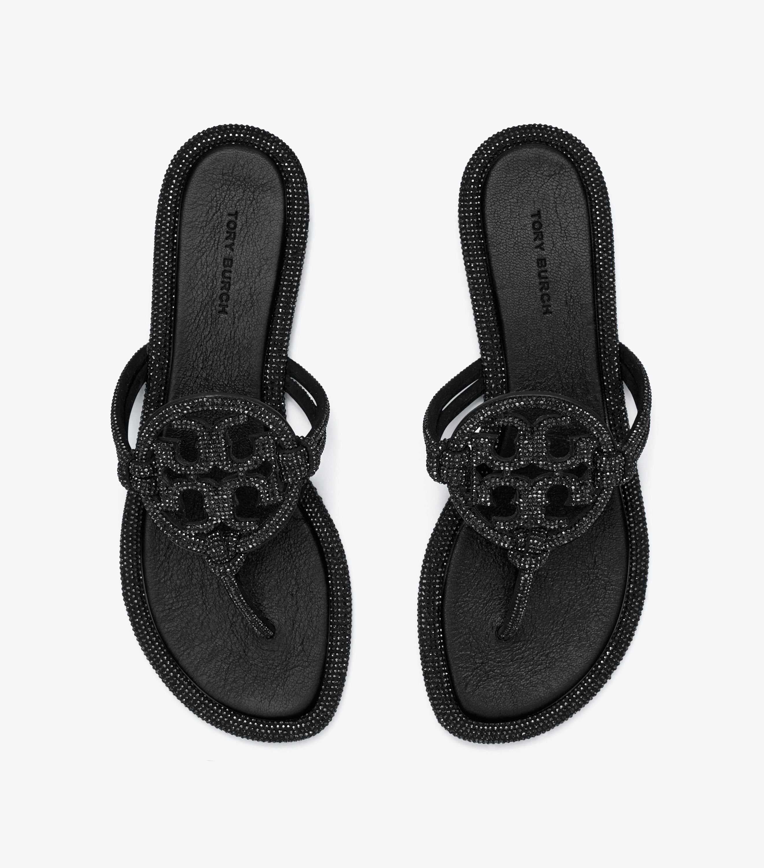 Tory burch miller sales embellished sandal black