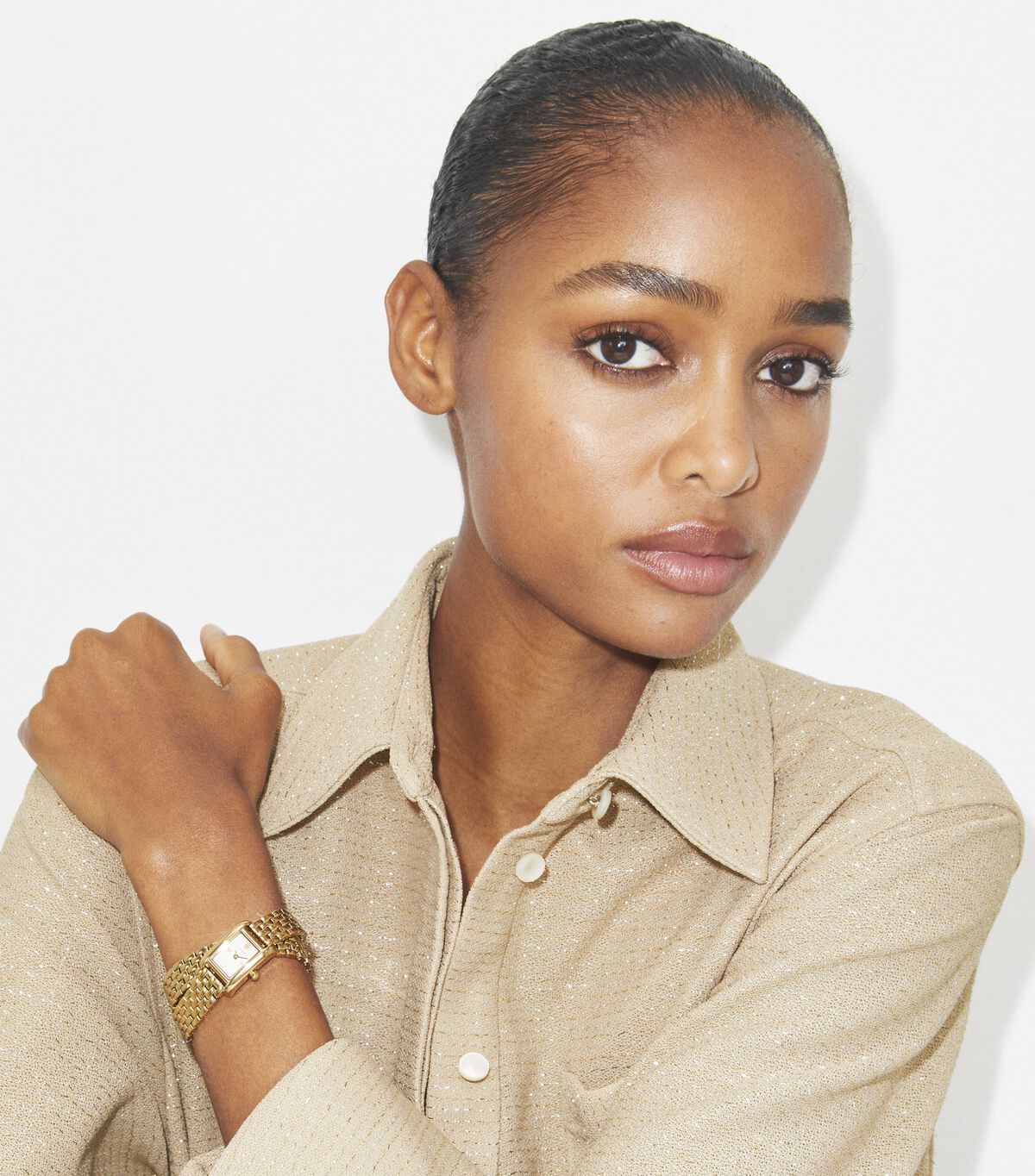 tory burch ساعة ميني إليانور ذات اللفة المزدوجة