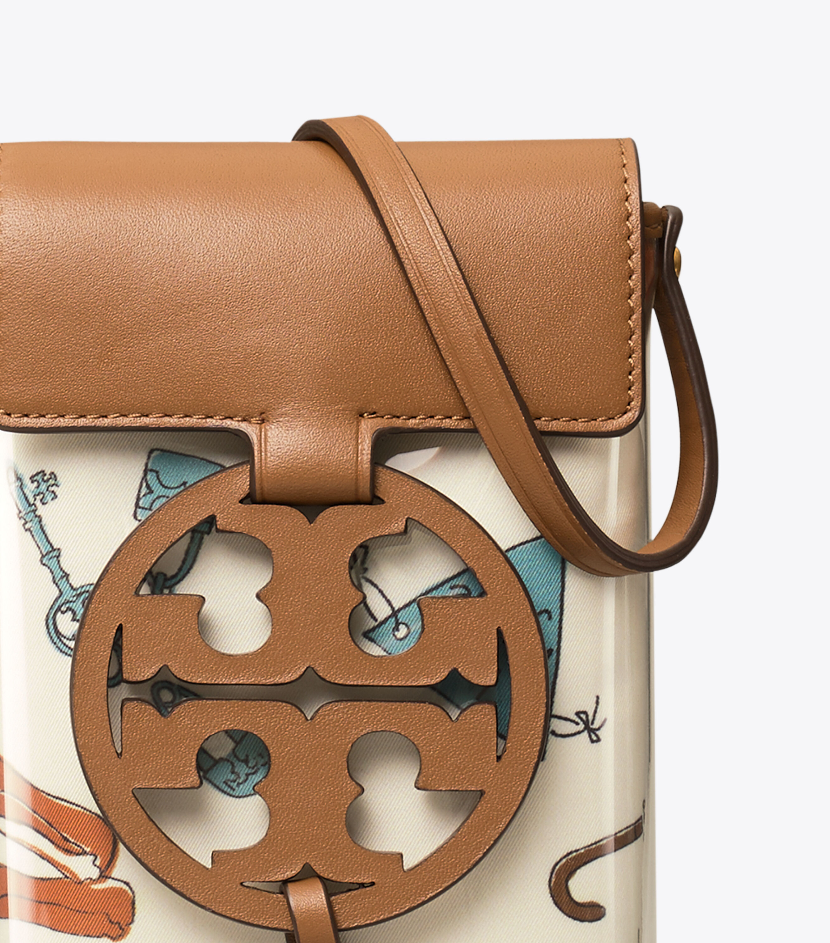 Miller clear printed shop phone crossbody