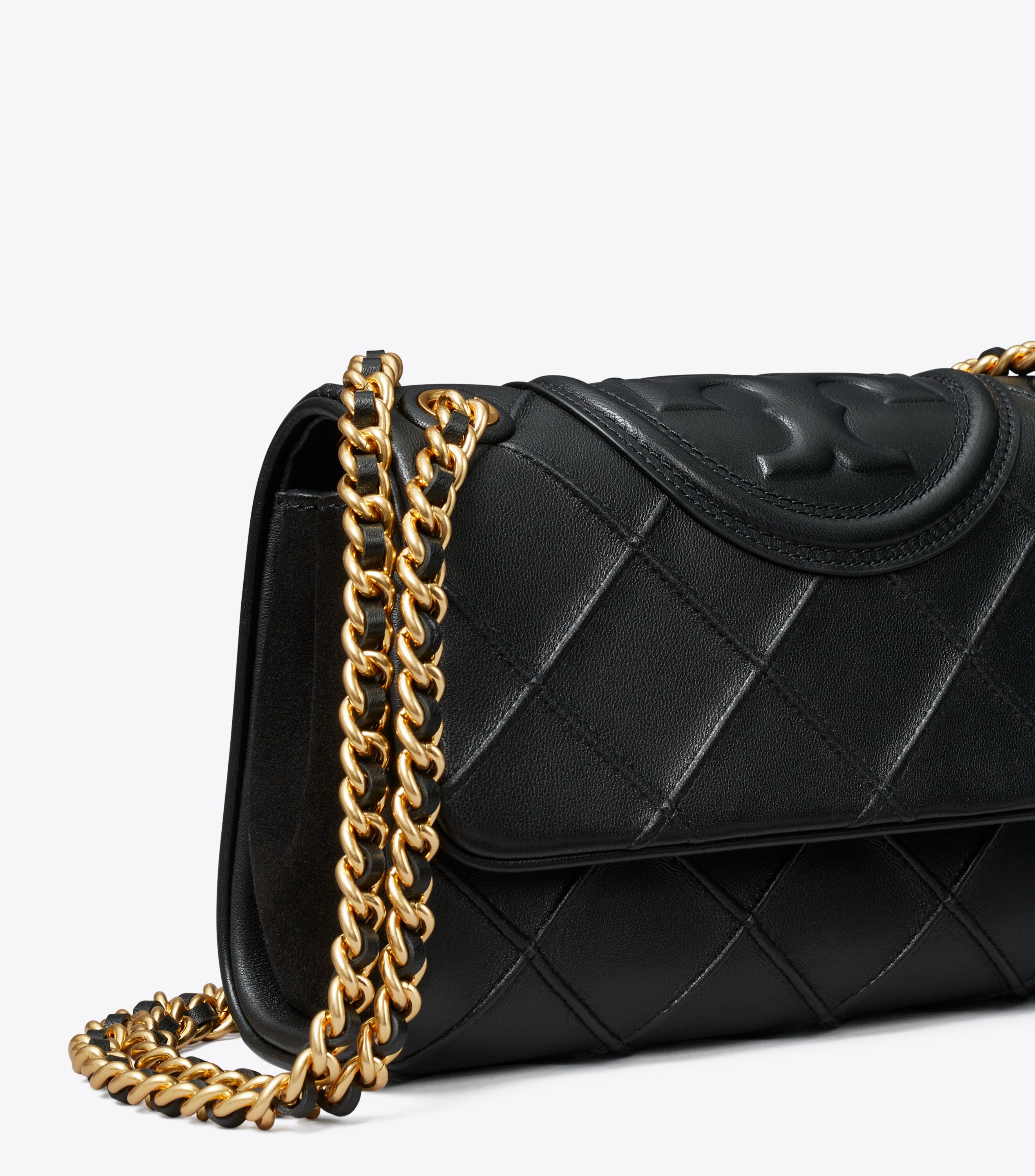 Small Fleming Soft Convertible Shoulder Bag, Black | Tory