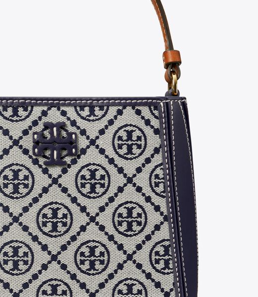 tory burch small t monogram mcgraw bucket bag