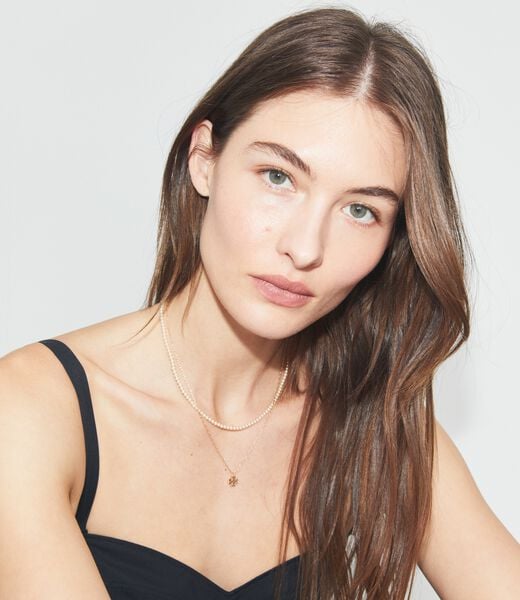 قلادة كيرا متعددة الطبقات tory burch قلادة كيرا متعددة الطبقات