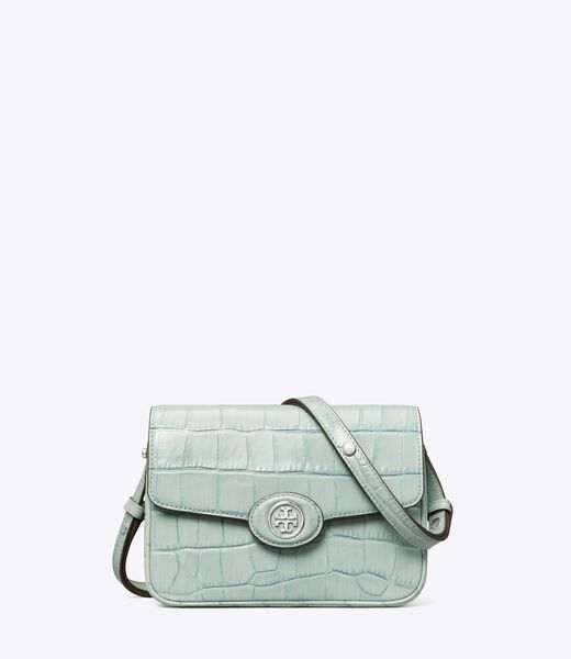 tory burch robinson croc embossed convertible shoulder bag
