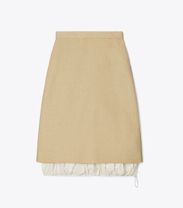 Silk Linen Skirt