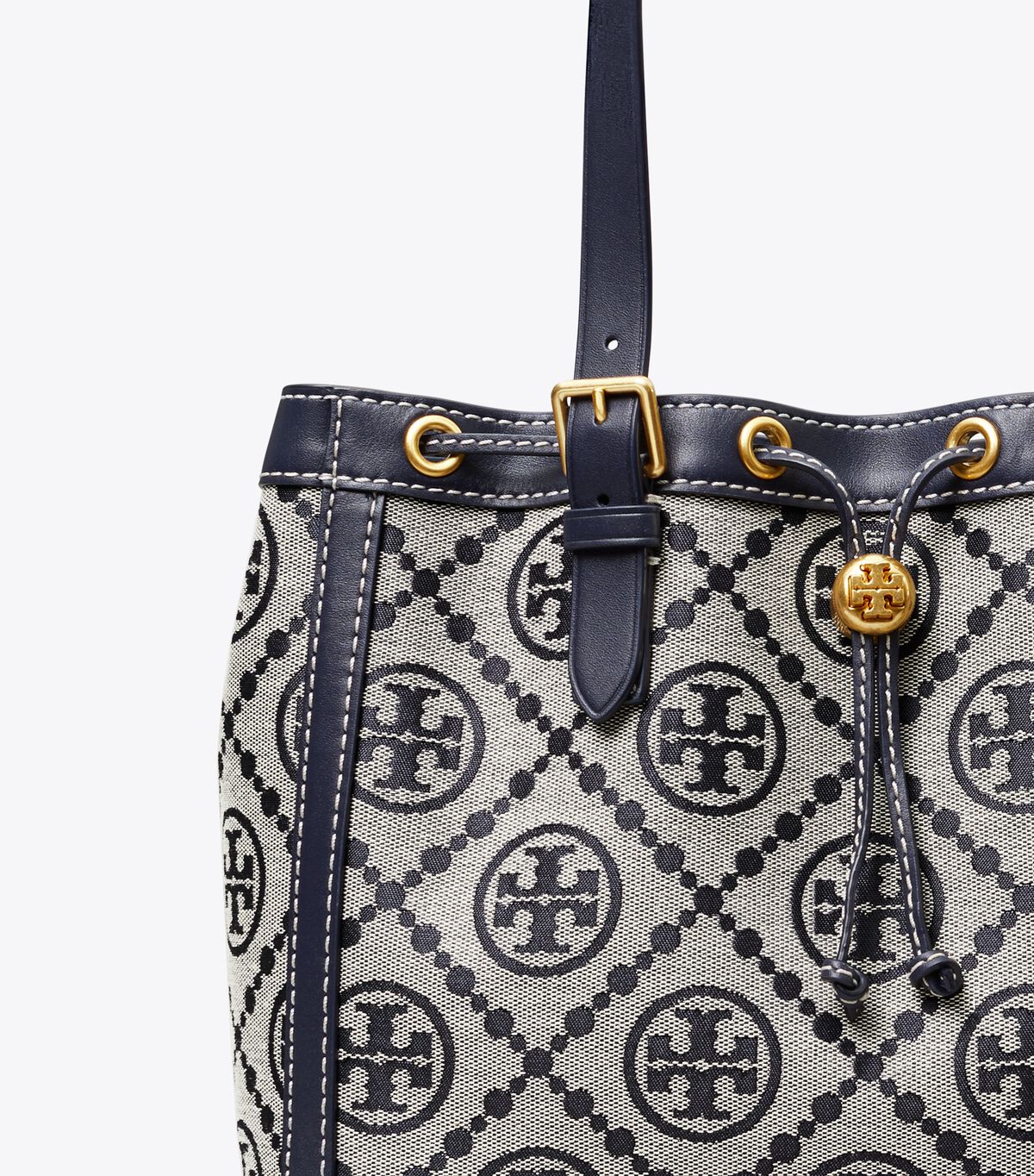 tory burch t monogram jacquard small tote bag