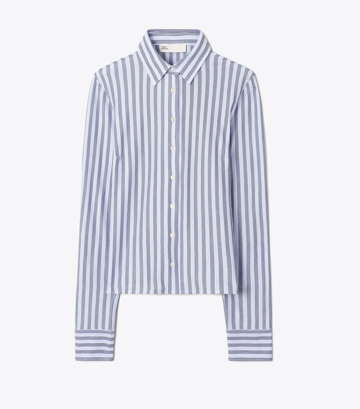 Striped Cotton Piqué Polo Shirt tory burch striped cotton piqu polo shirt