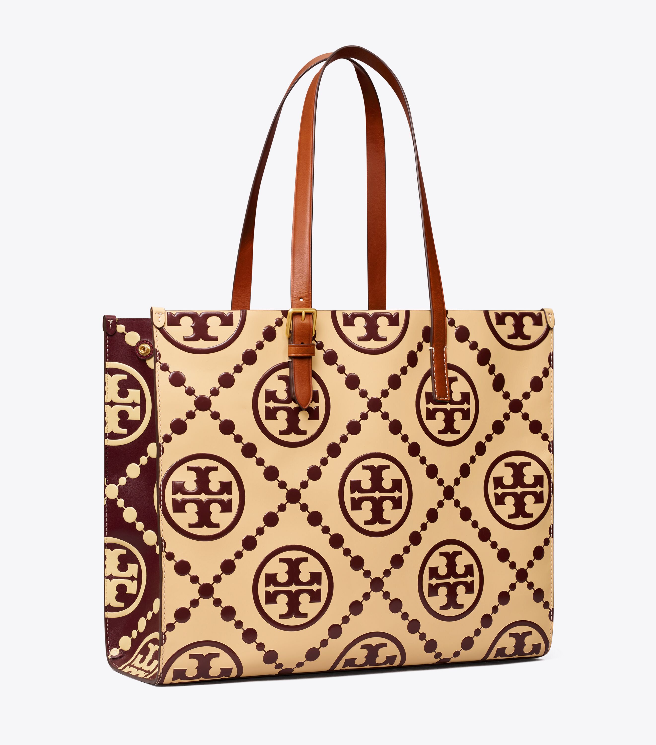 Tory burch logo embossed tote bag shop