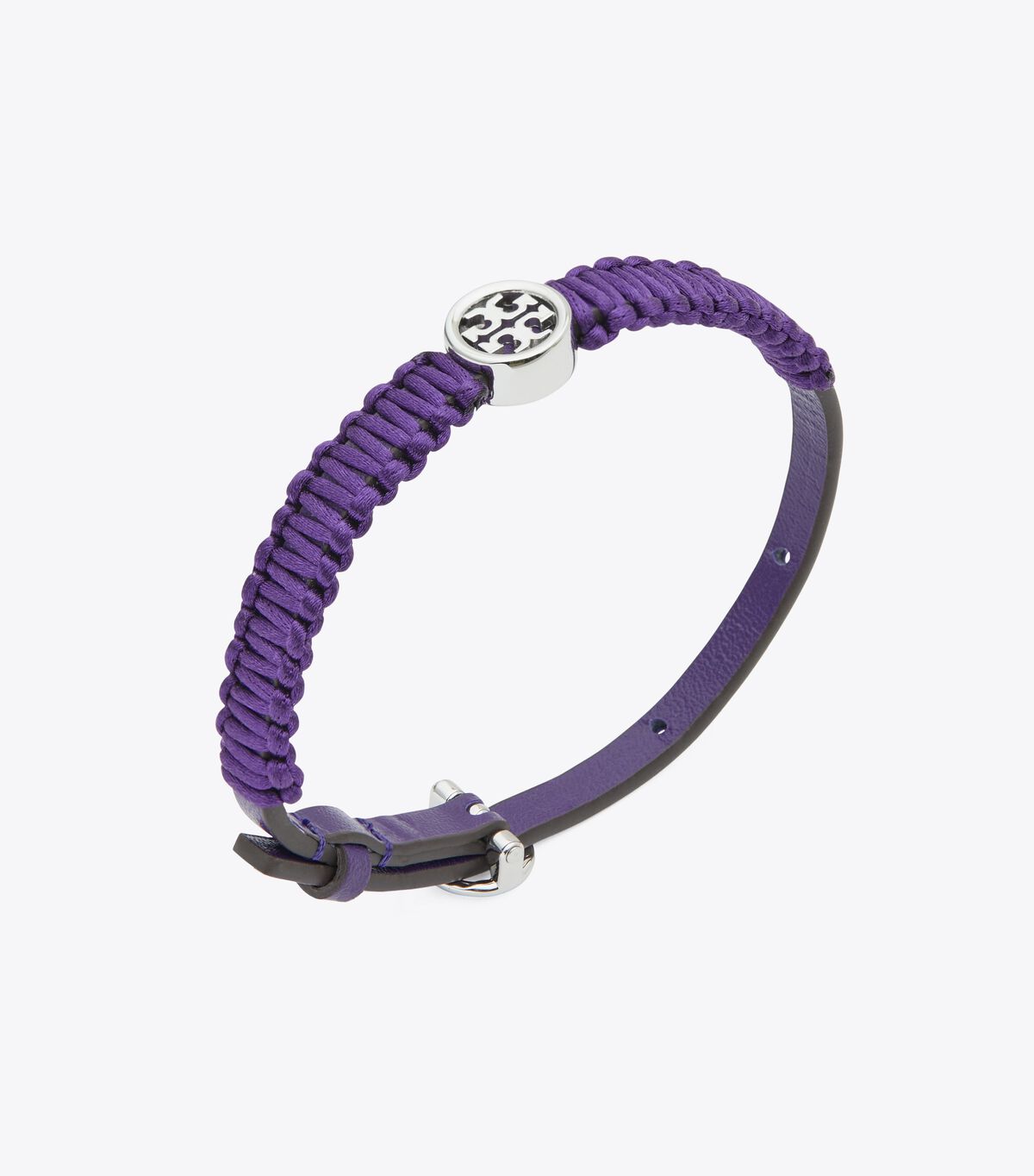 tory burch miller silk leather bracelet