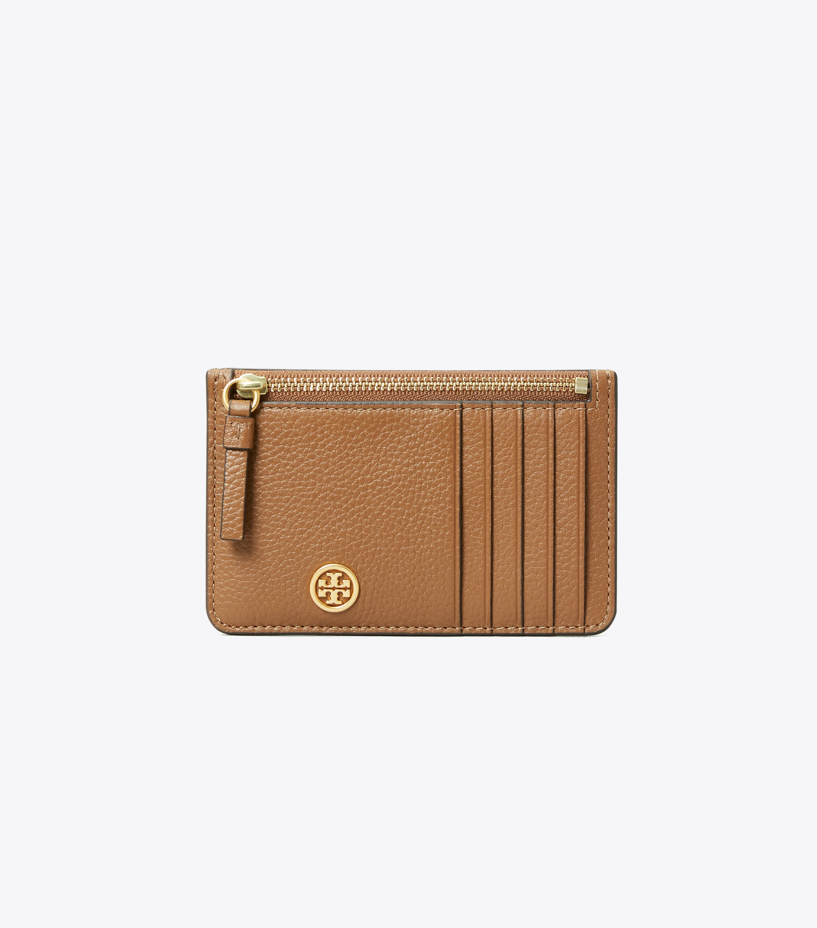 Walker Top-Zip Card Case, Moose | Tory Burch KW