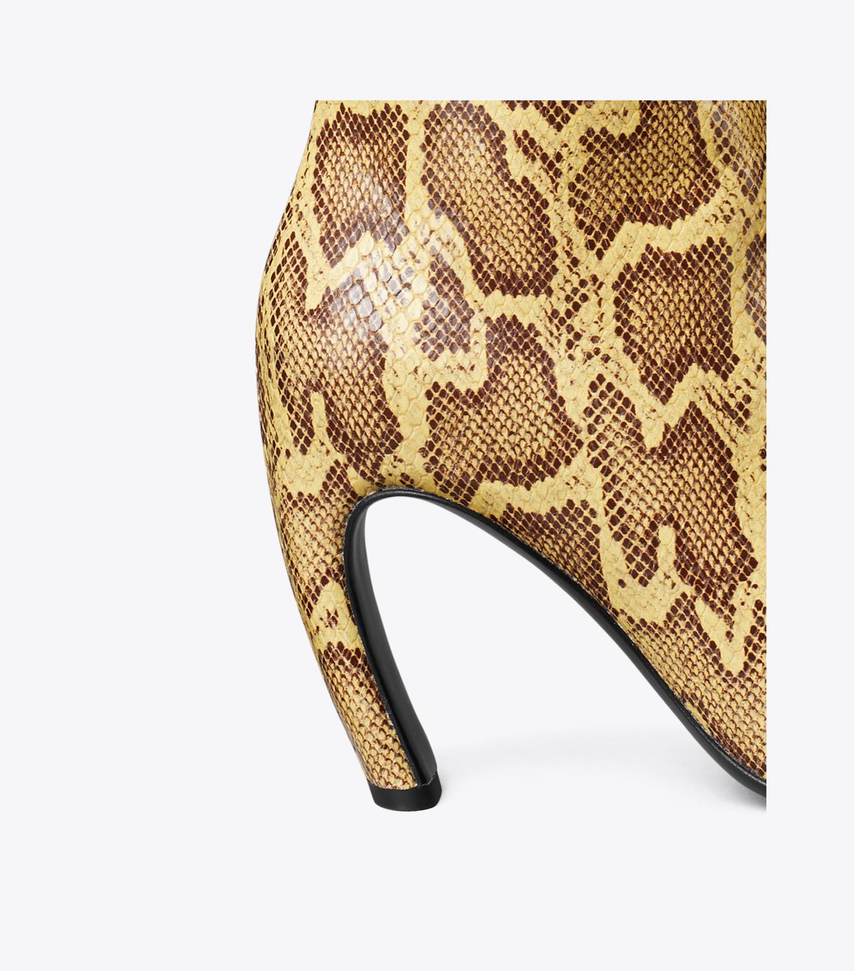 tory burch tall snake embossed leather boot