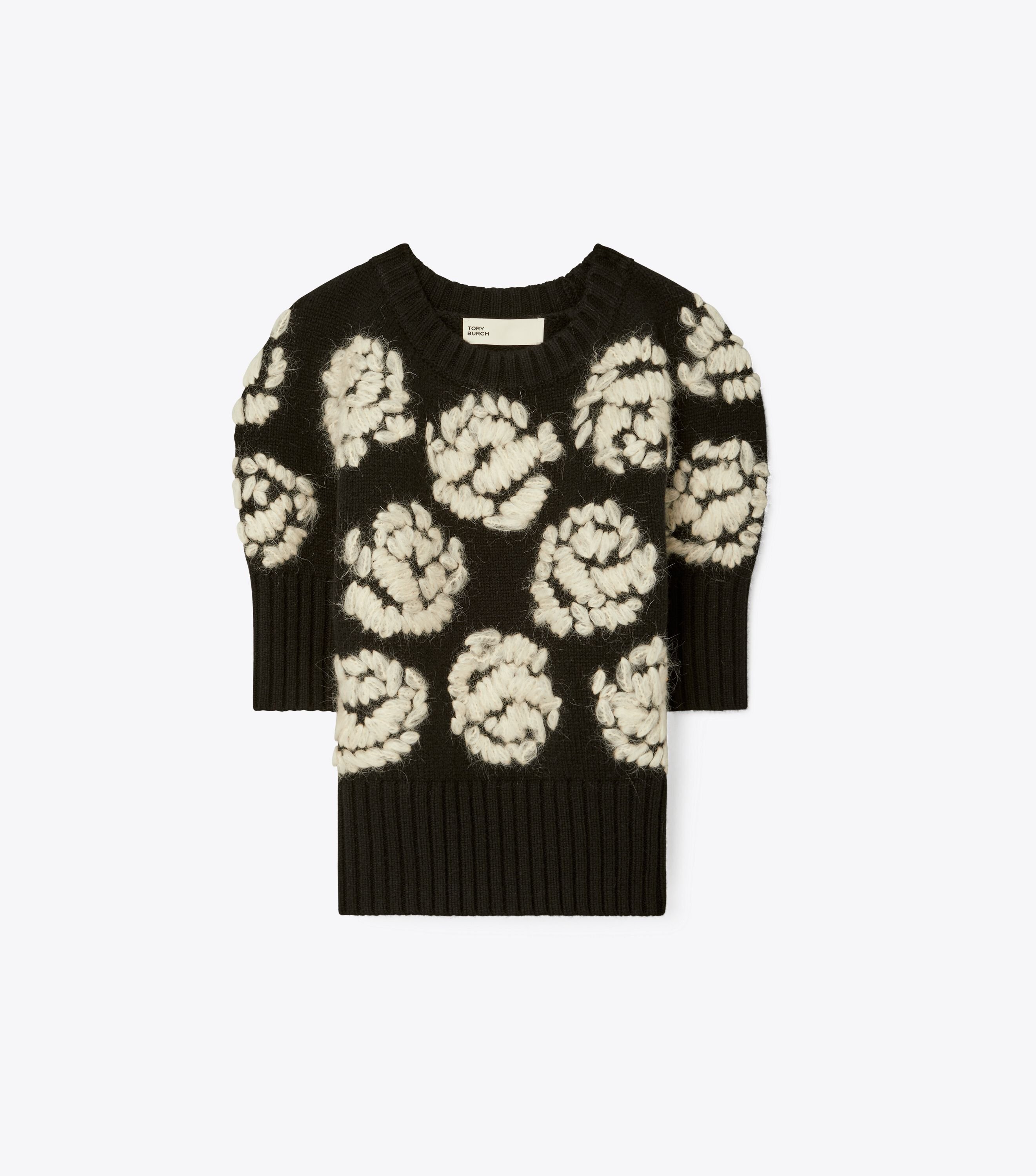Tory Burch Rose Embroidered Sweater Tory Burch KW