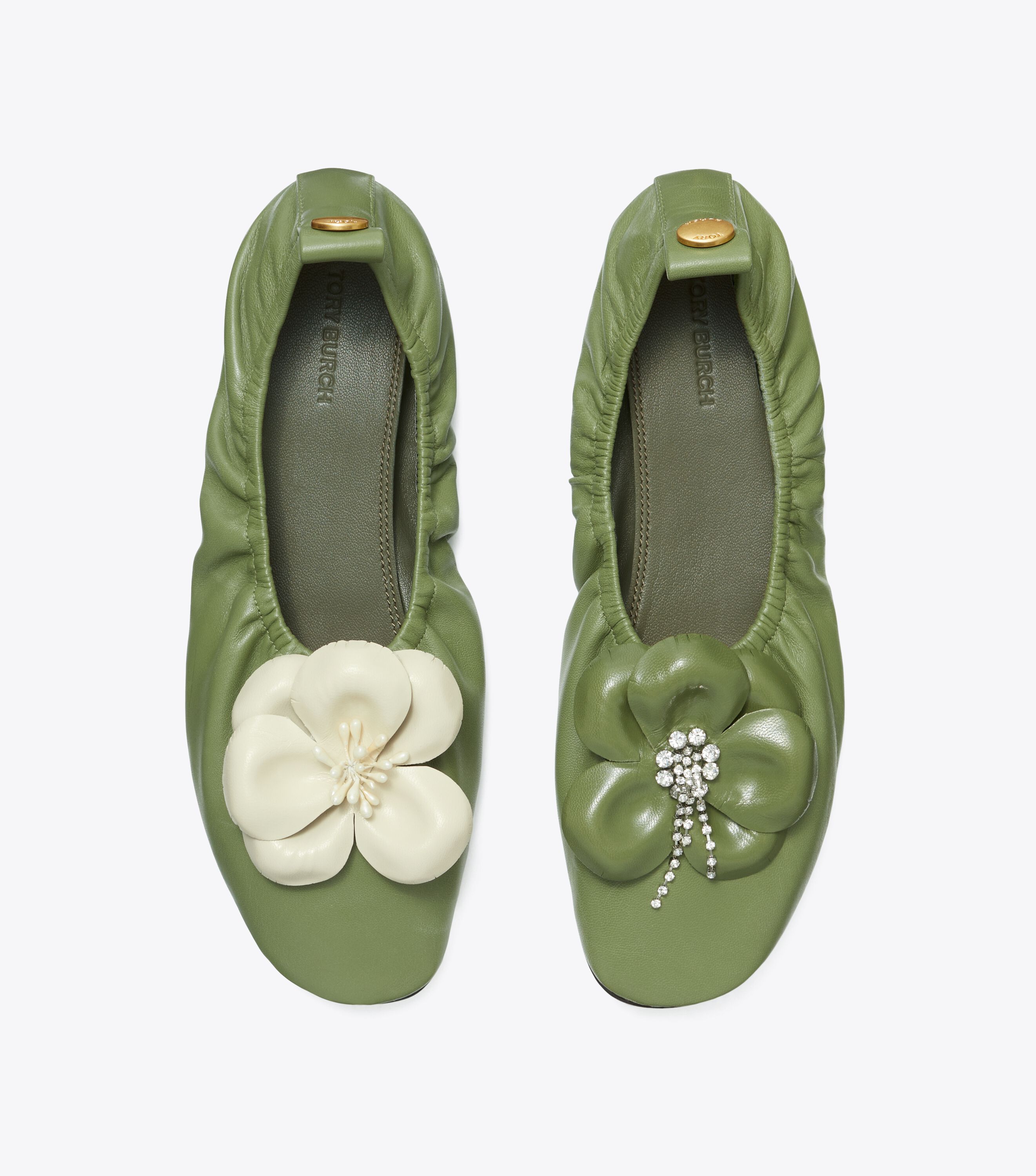 Tory burch flower flats sale