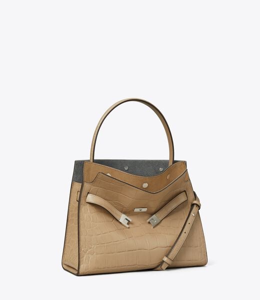 حقيبة لي رادزيويل صغيرة منقوشة مزدوجة tory burch حقيبة لي رادزيويل صغيرة منقوشة مزدوجة